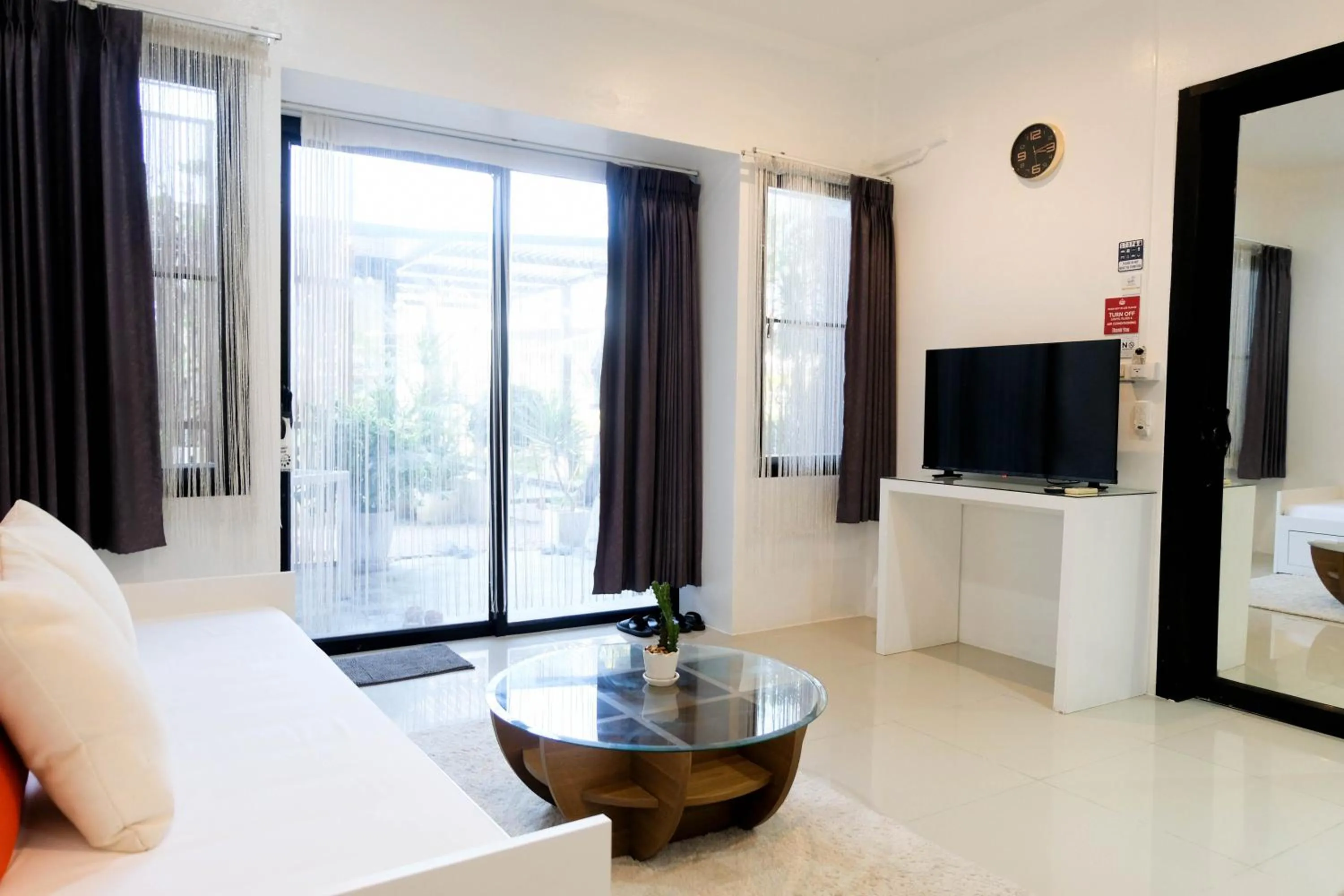 Seating area in Baan Poon Garden