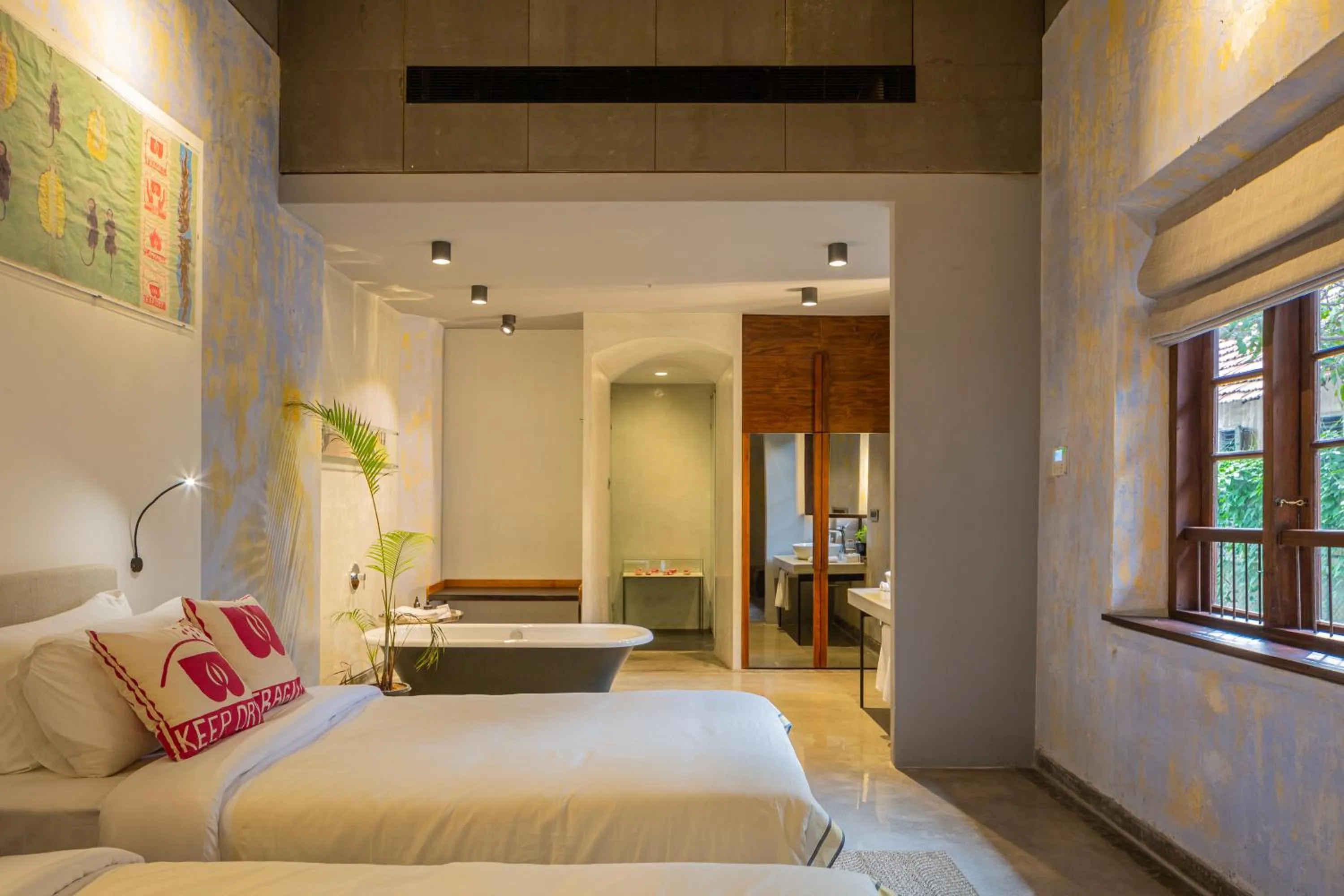 Bedroom, Bed in The Postcard Mandalay Hall, Kochi