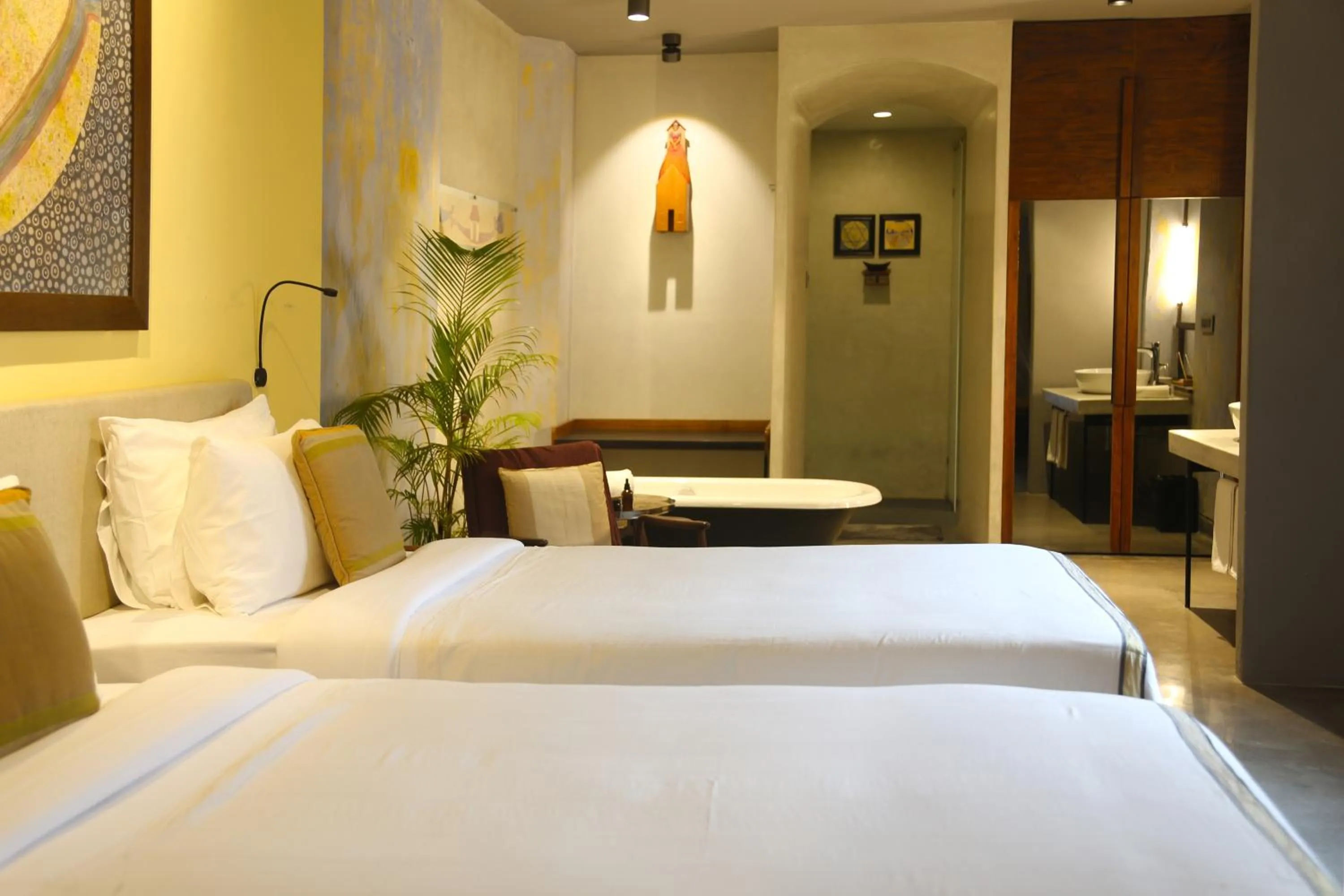 Photo of the whole room, Bed in The Postcard Mandalay Hall, Kochi
