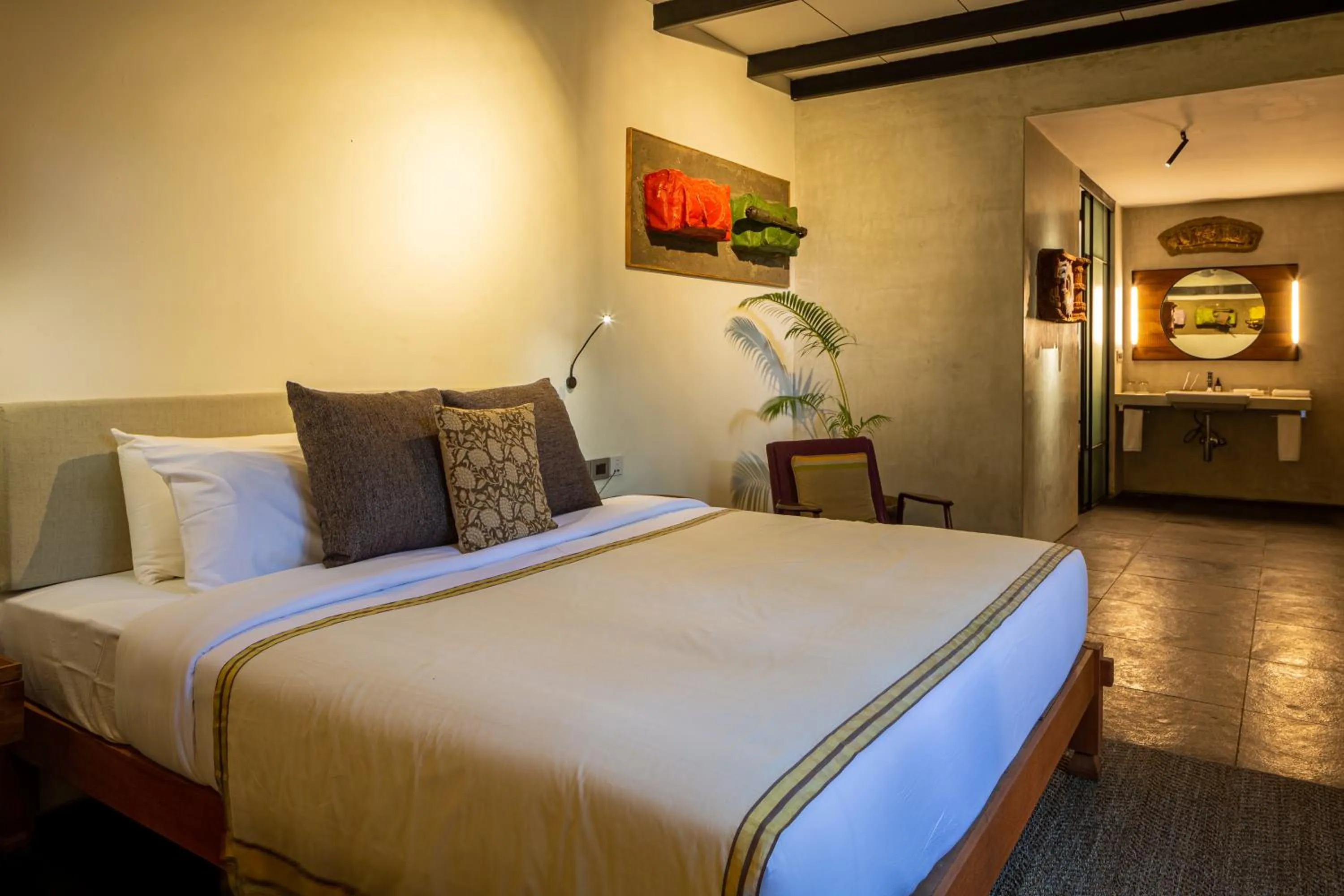 Bedroom, Bed in The Postcard Mandalay Hall, Kochi