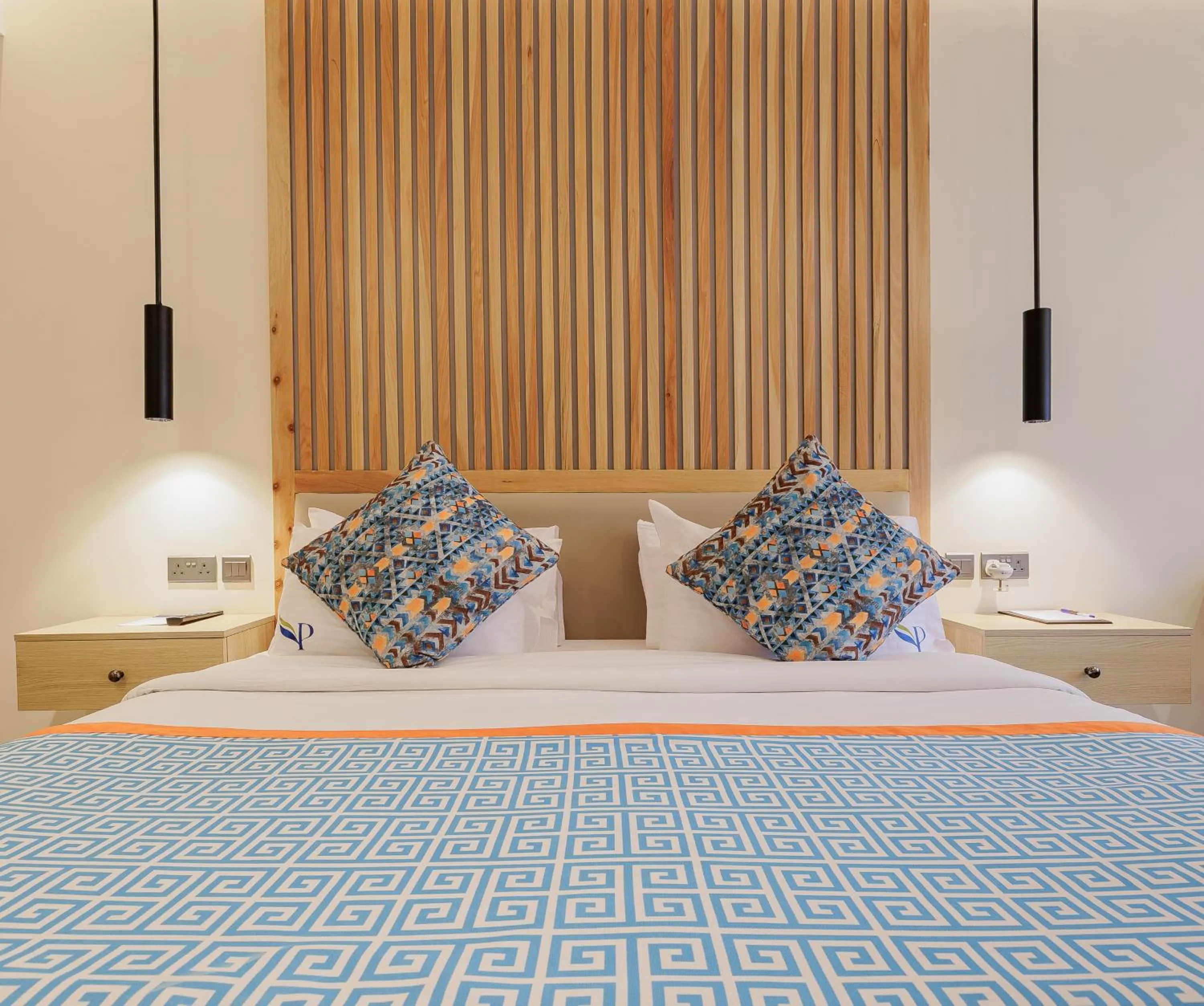 Bed in PrideInn Westlands Luxury Boutique Hotel