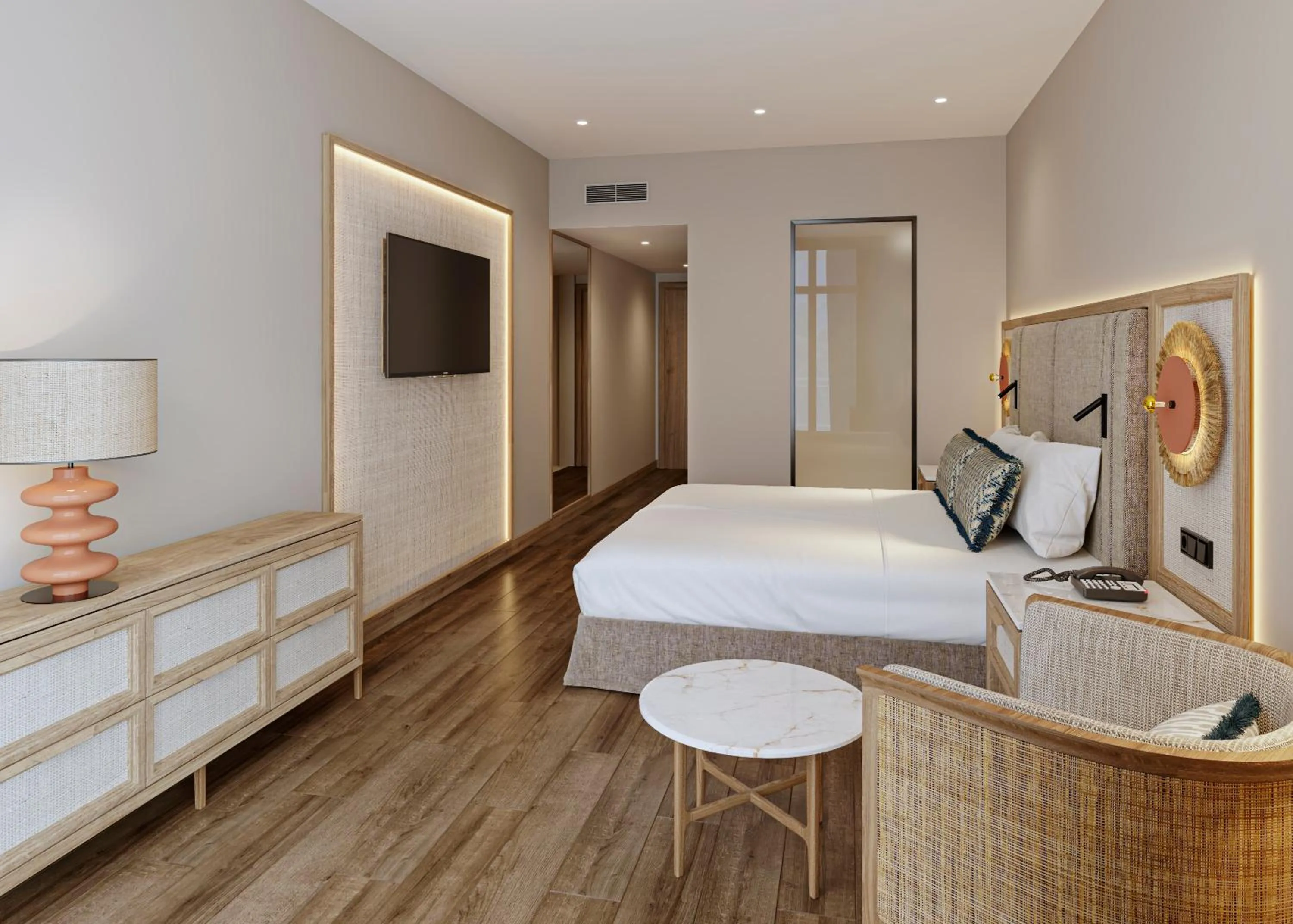 Photo of the whole room, Bed in Princess Taurito