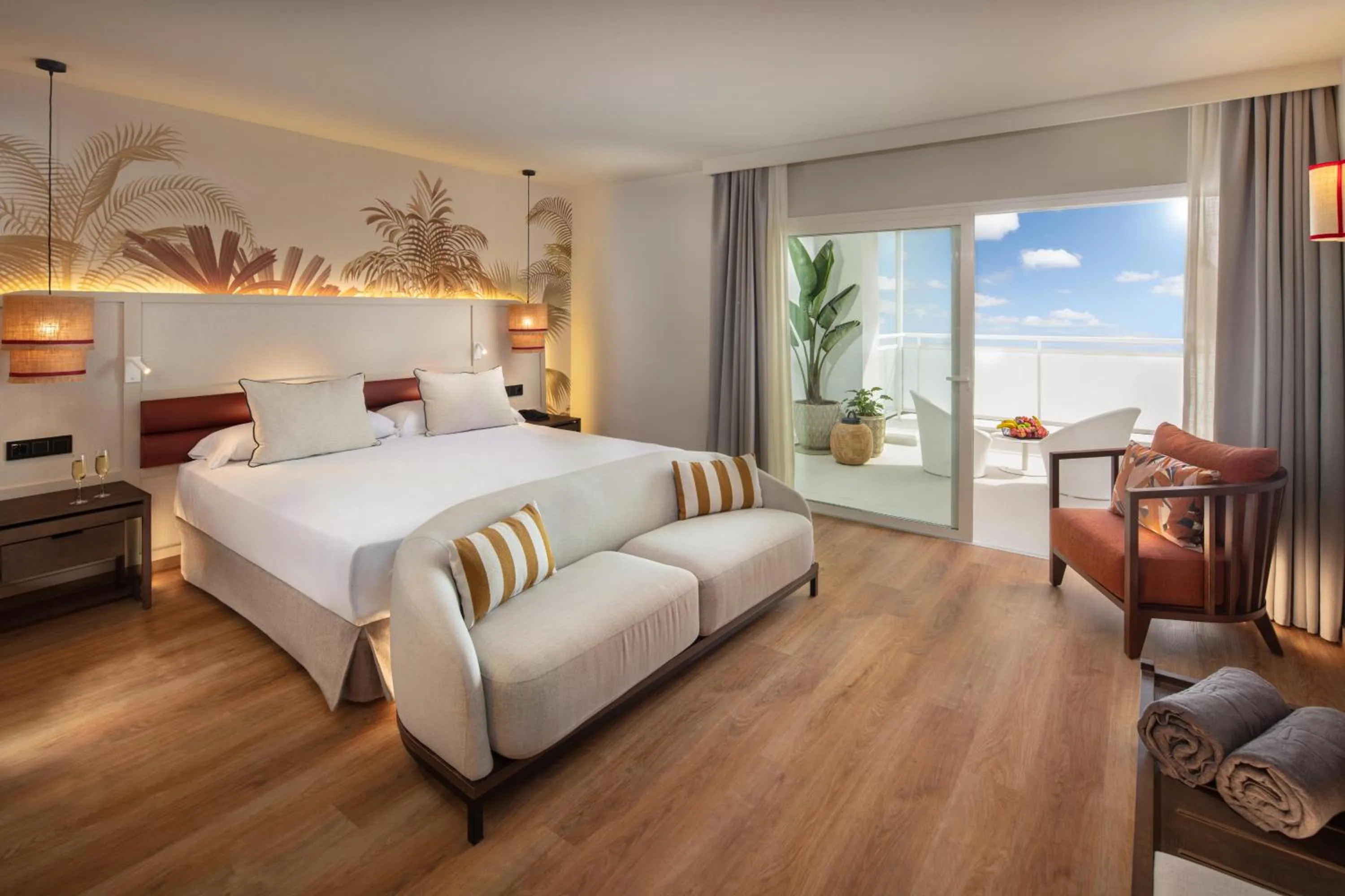 Balcony/Terrace, Bed in Princess Taurito