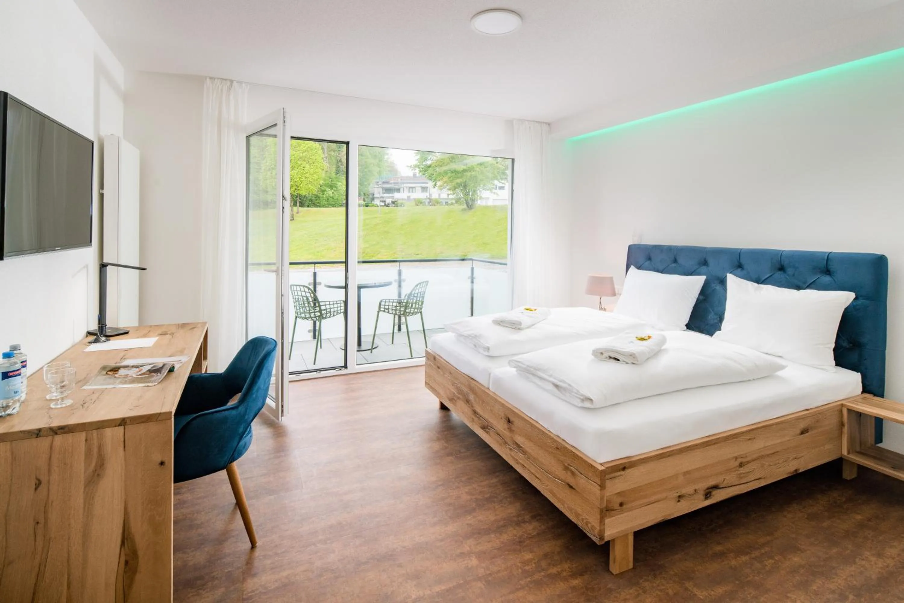 Bed in Thermalhotel Aulendorf