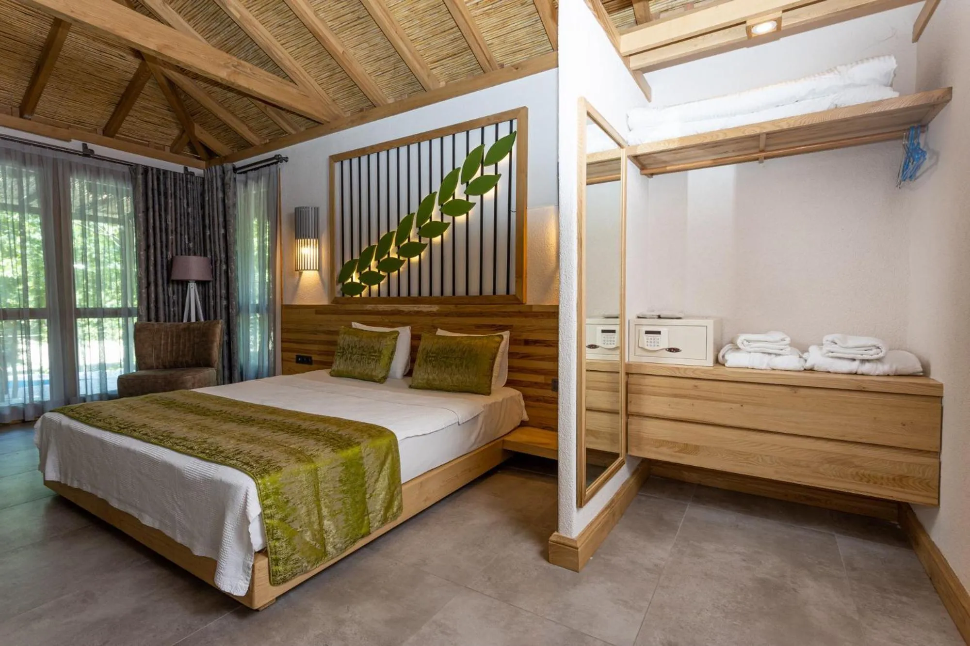 Bed in Suna Village Hotel & Bungalow Fethiye