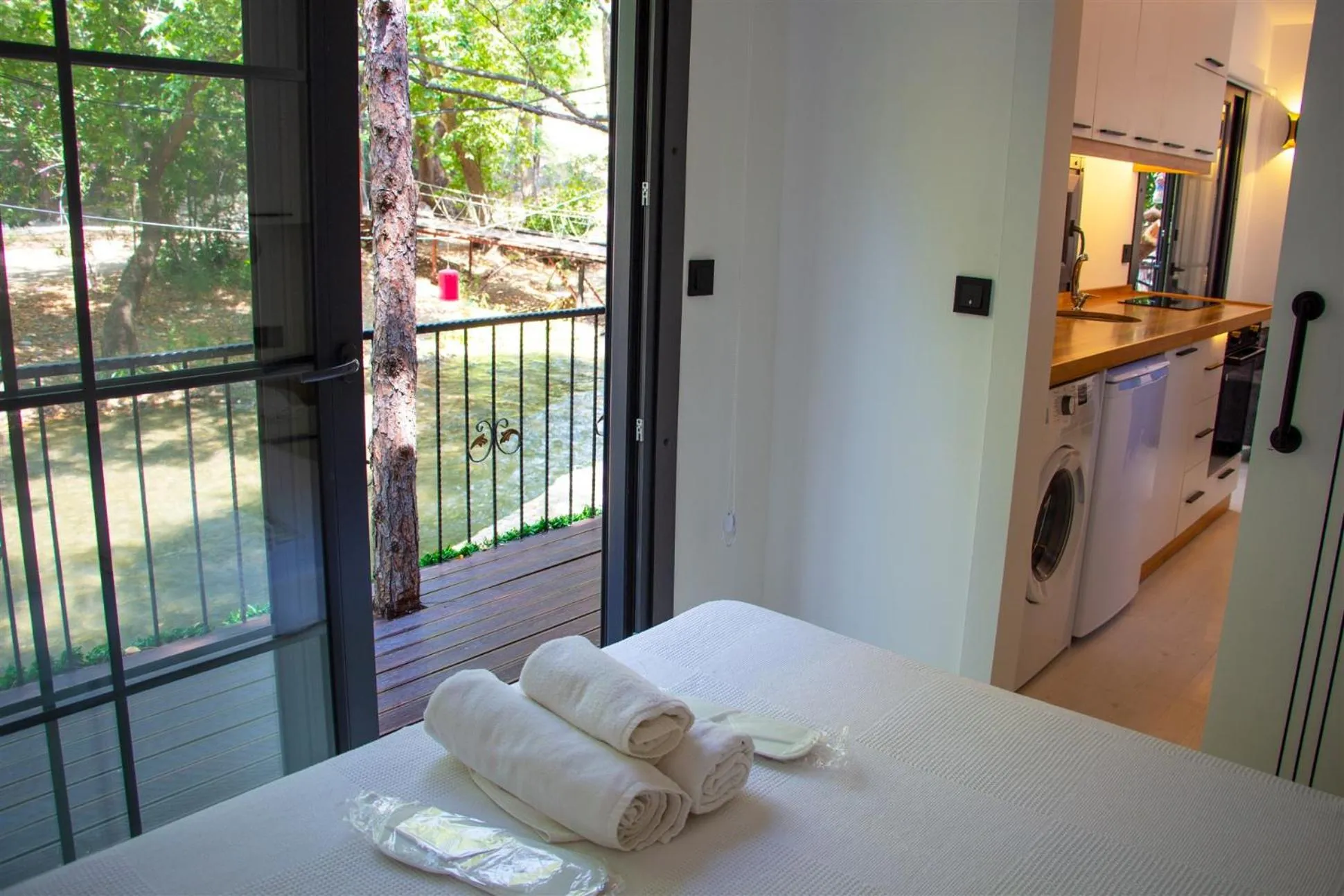 Bed in Suna Village Hotel & Bungalow Fethiye
