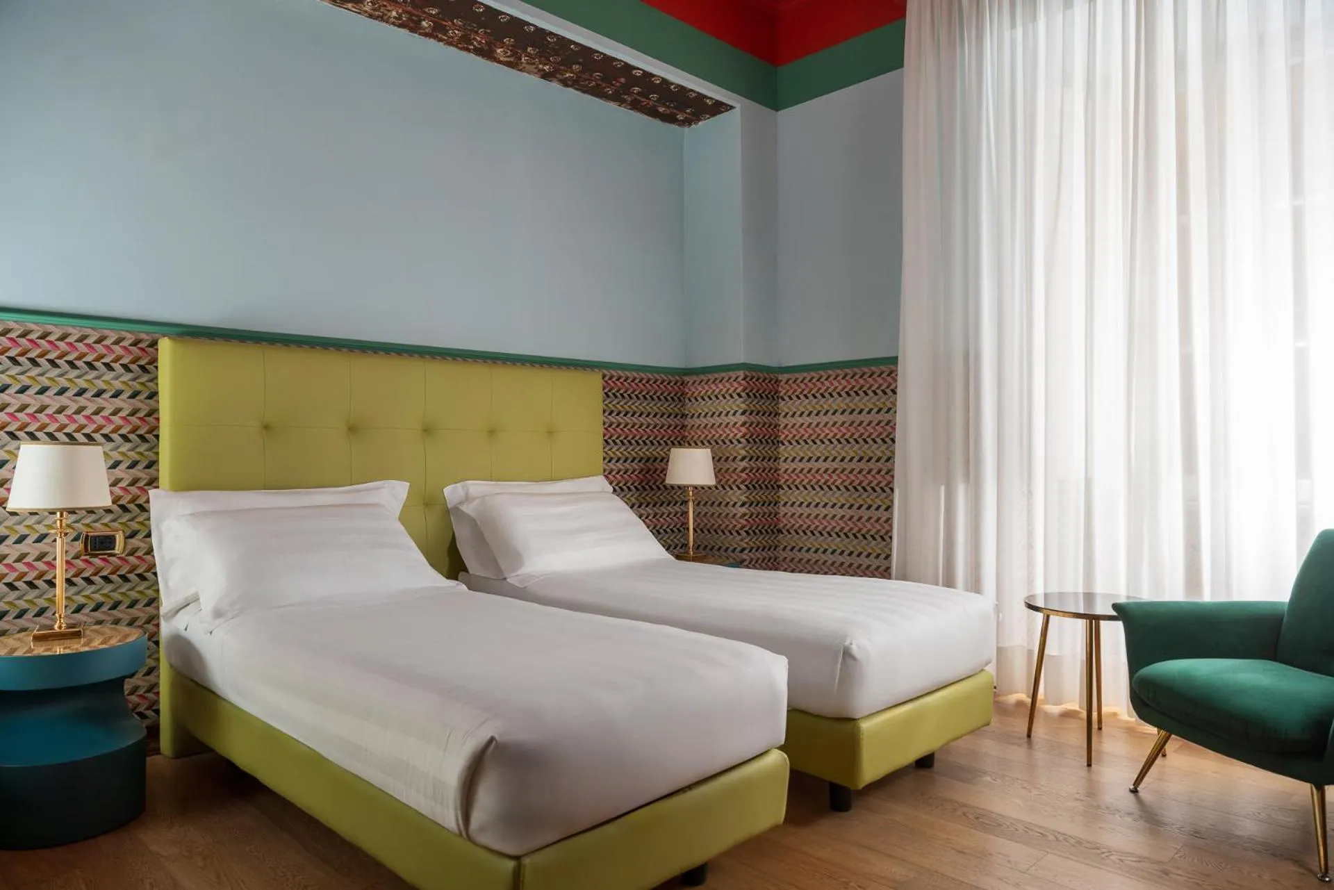 Bed in Hotel Oceania