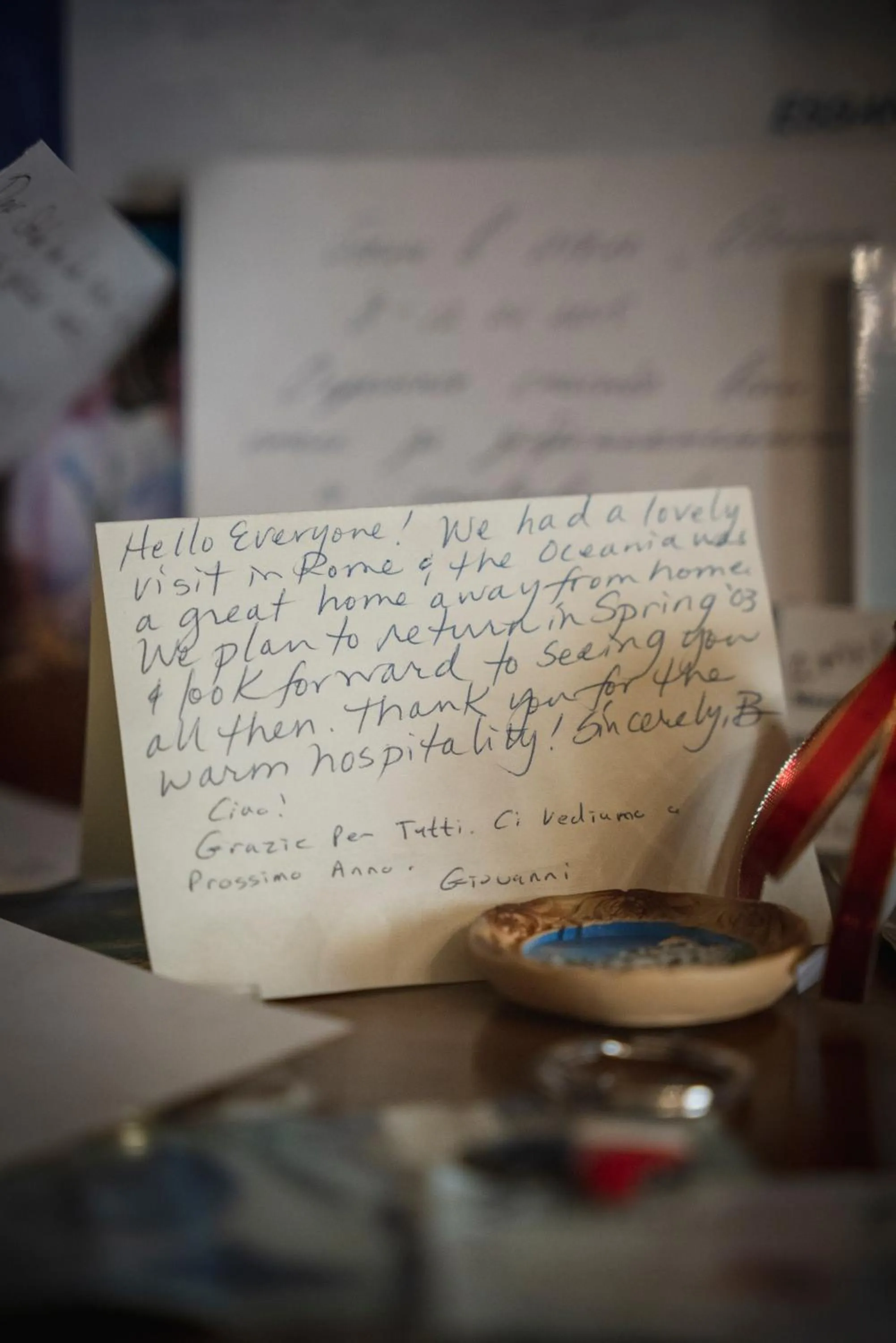 Text overlay in Hotel Oceania