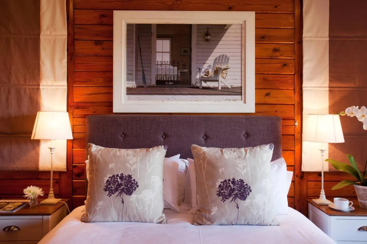 Bed in Oyster Creek Lodge