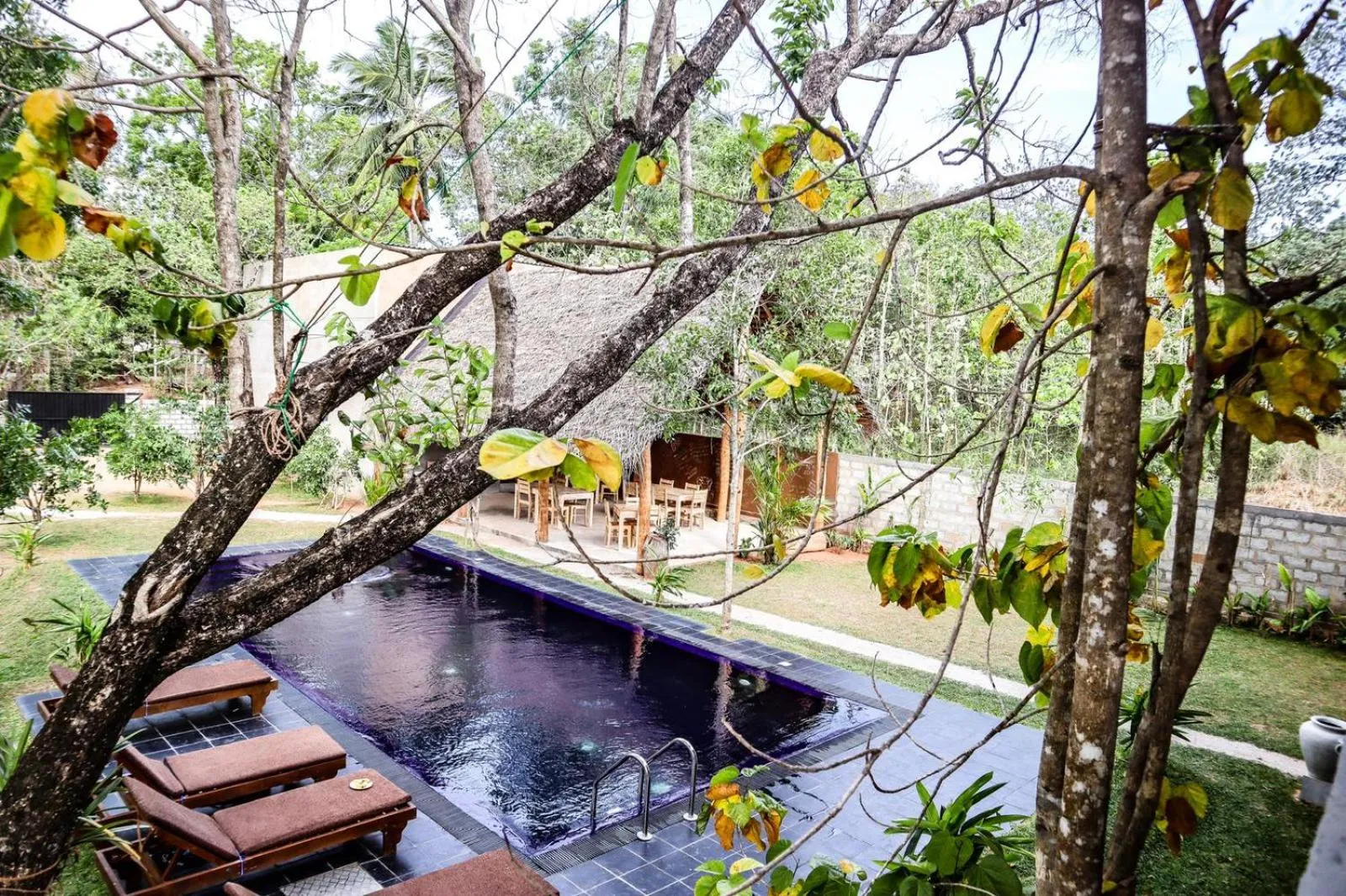 Garden view in il Frangipane