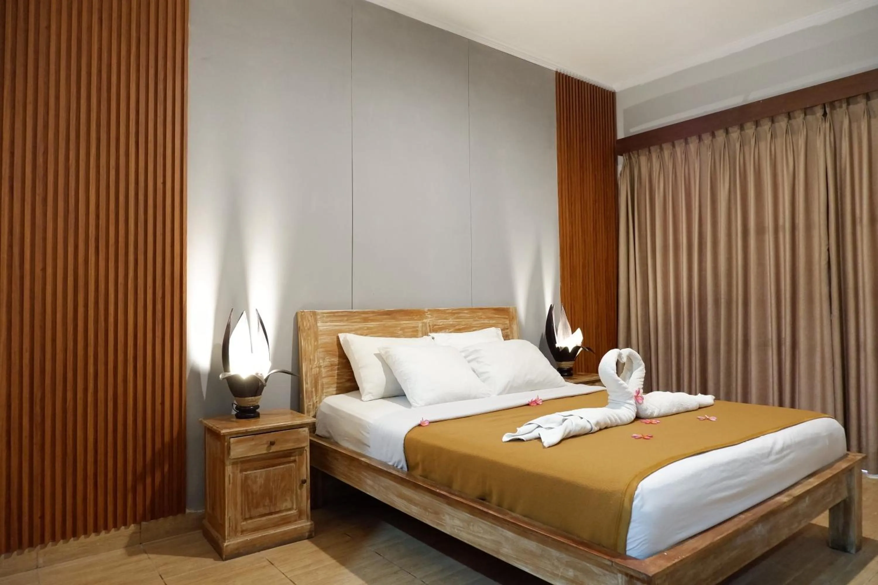 Bed in Kubudiuma Villas Bali