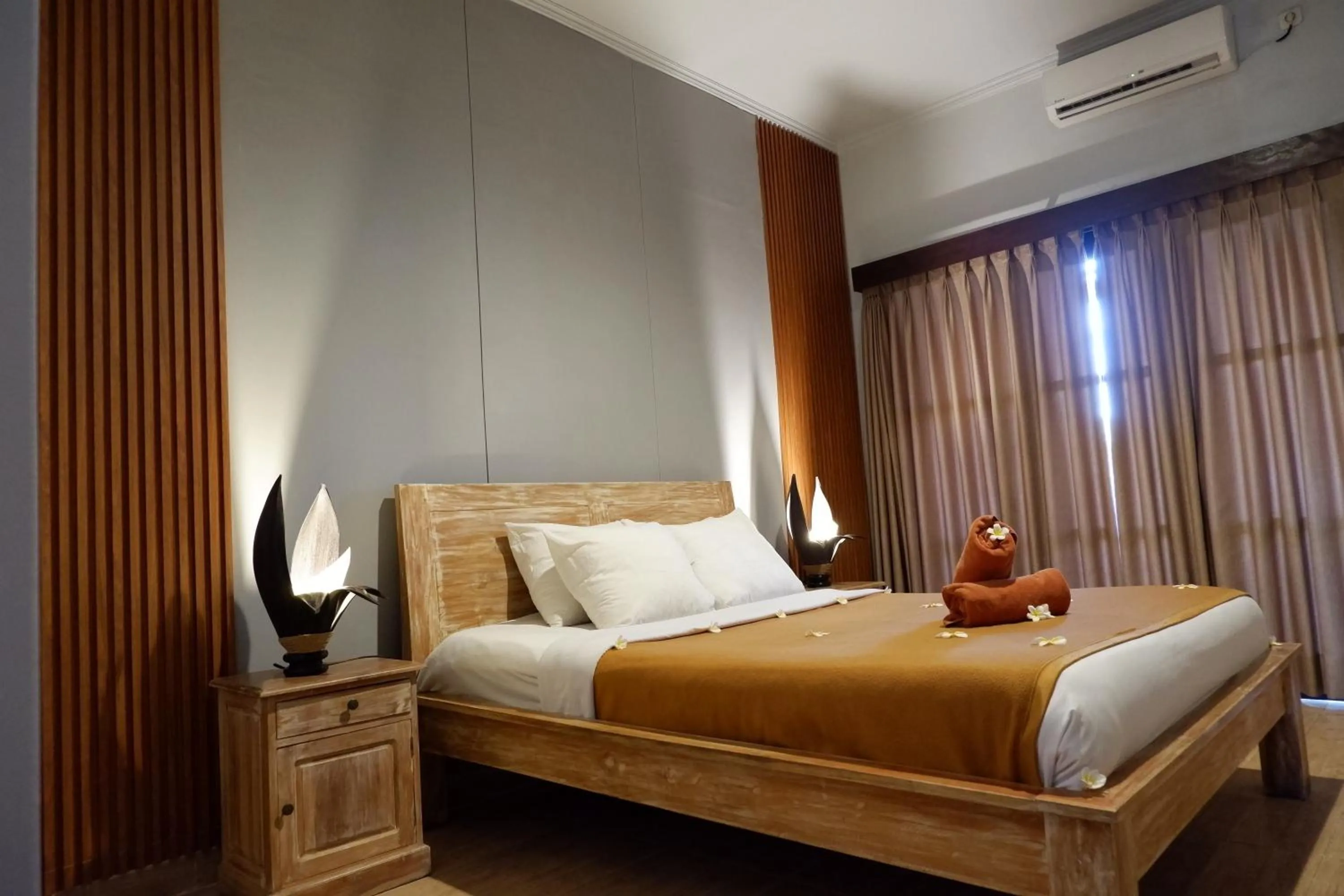 Bed in Kubudiuma Villas Bali