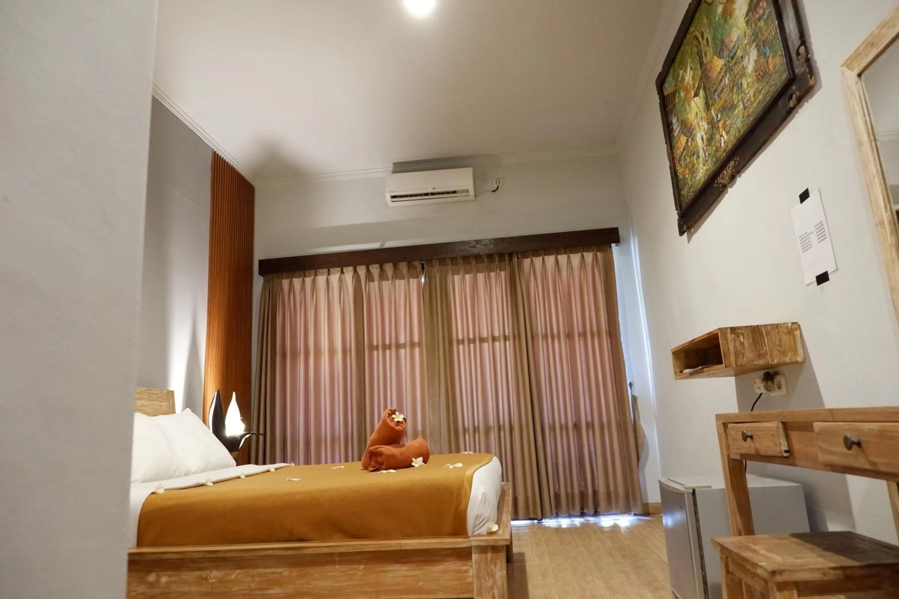 Bed in Kubudiuma Villas Bali