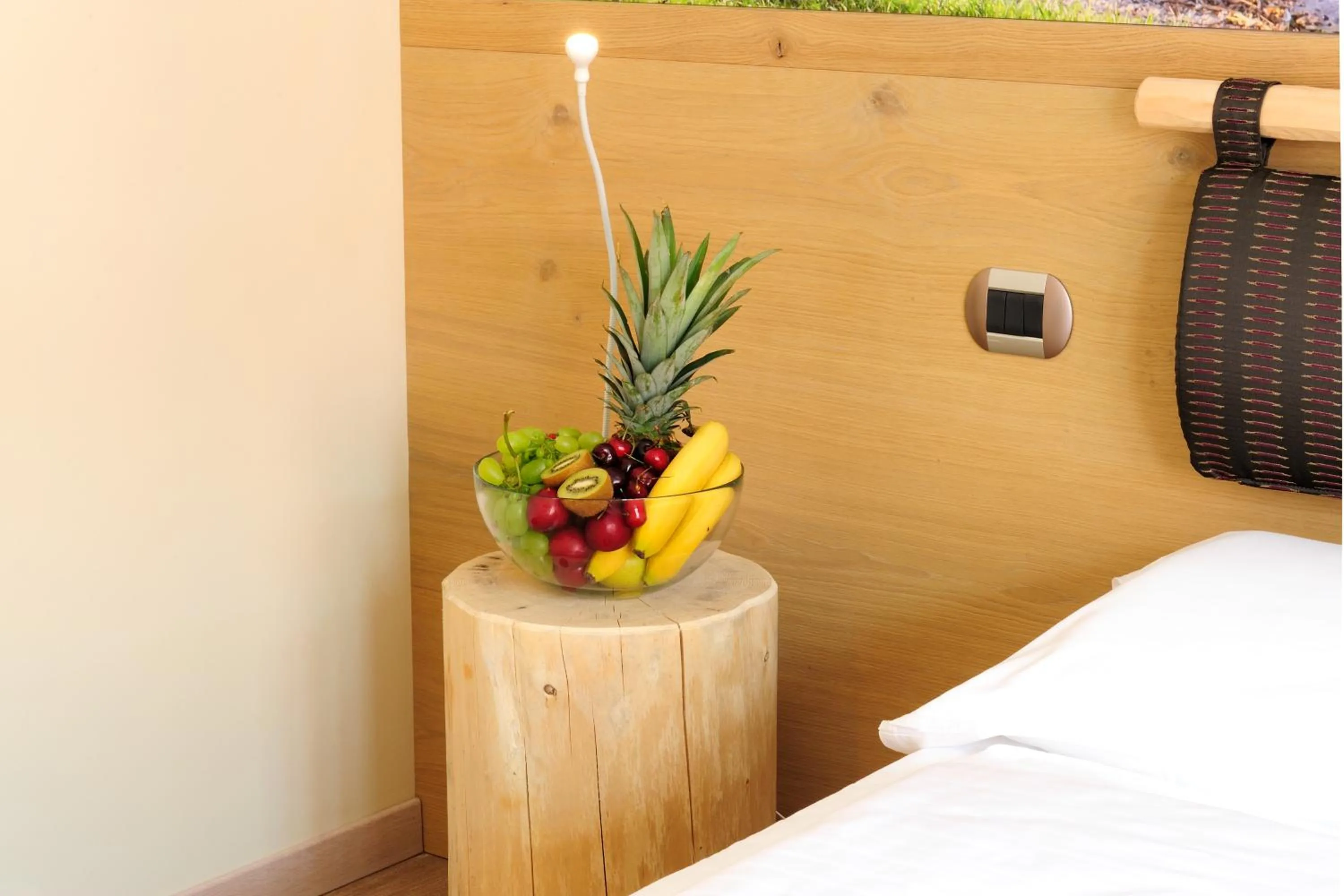 Decorative detail, Bed in Eco Hotel Bonapace