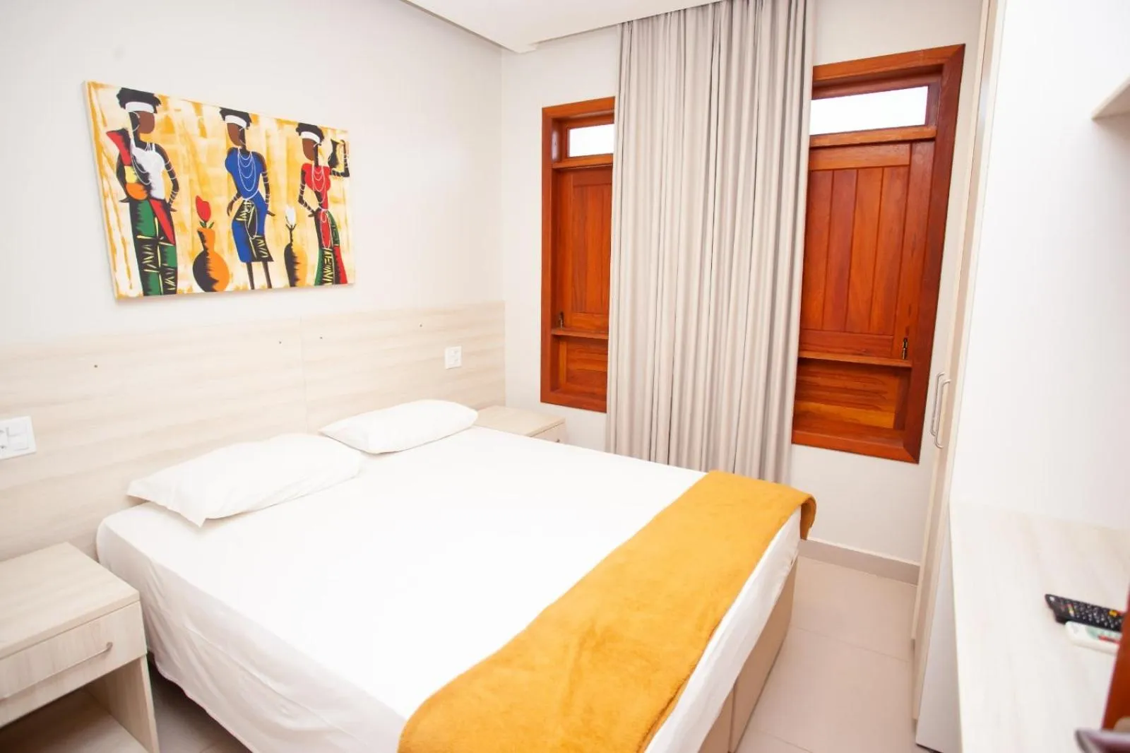 Bed in Hotel Encantos de Itaperapuã