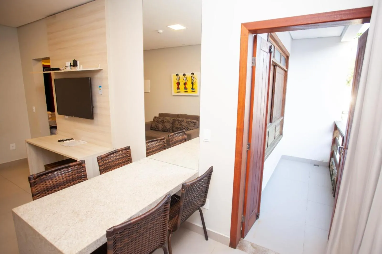 Living room in Hotel Encantos de Itaperapuã