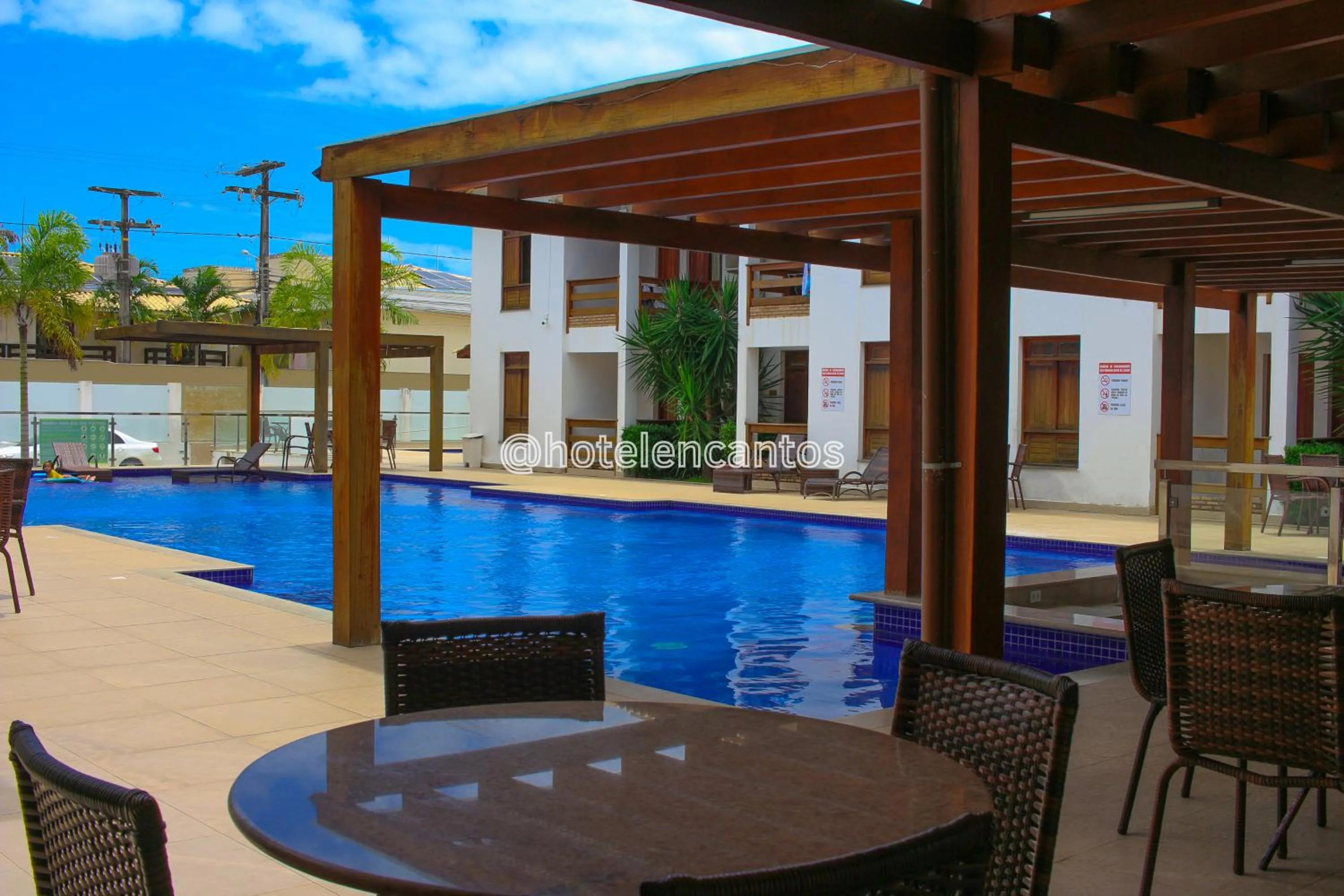 Swimming pool in Hotel Encantos de Itaperapuã
