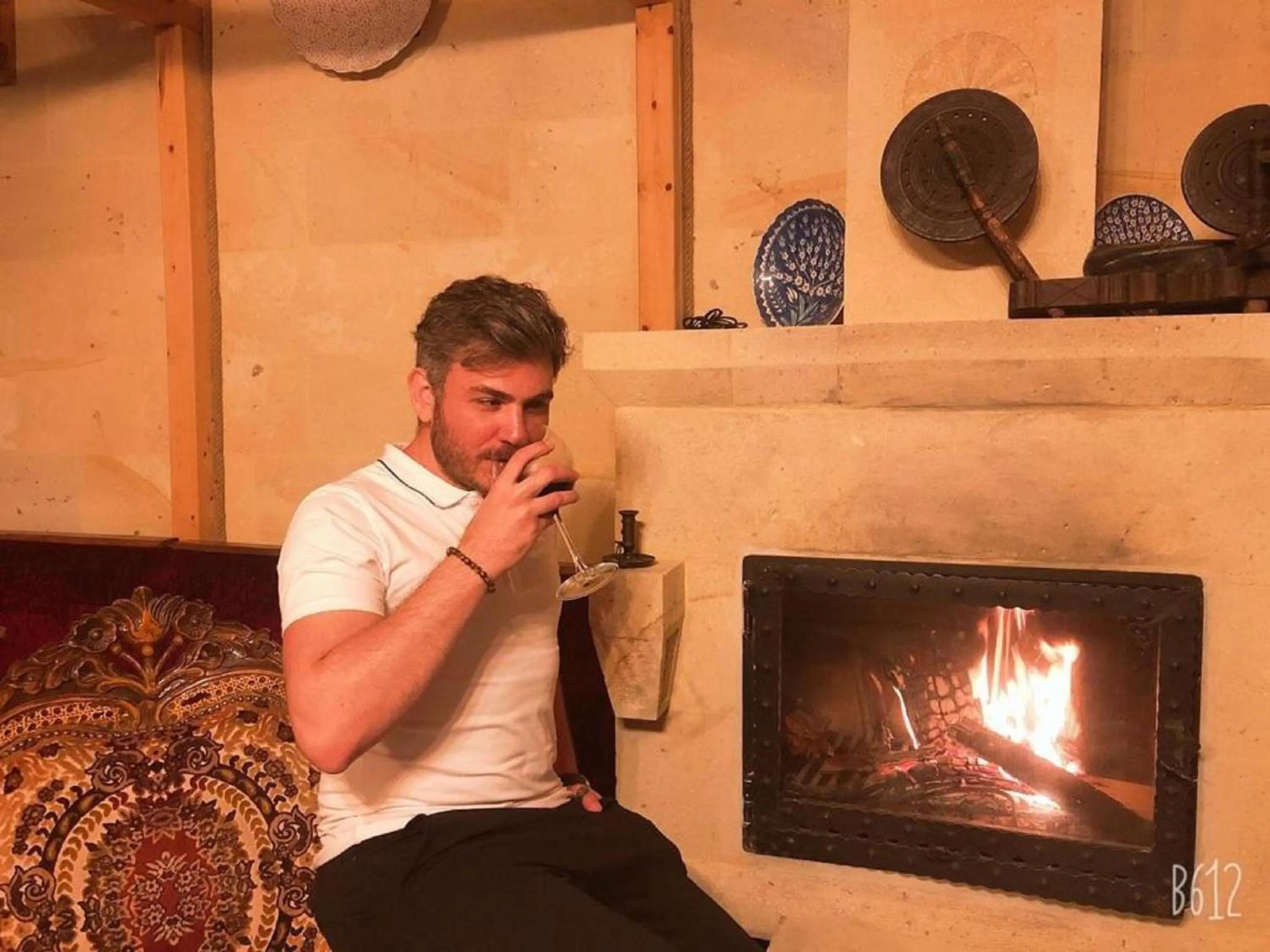 People in Larissa Cave Hotel