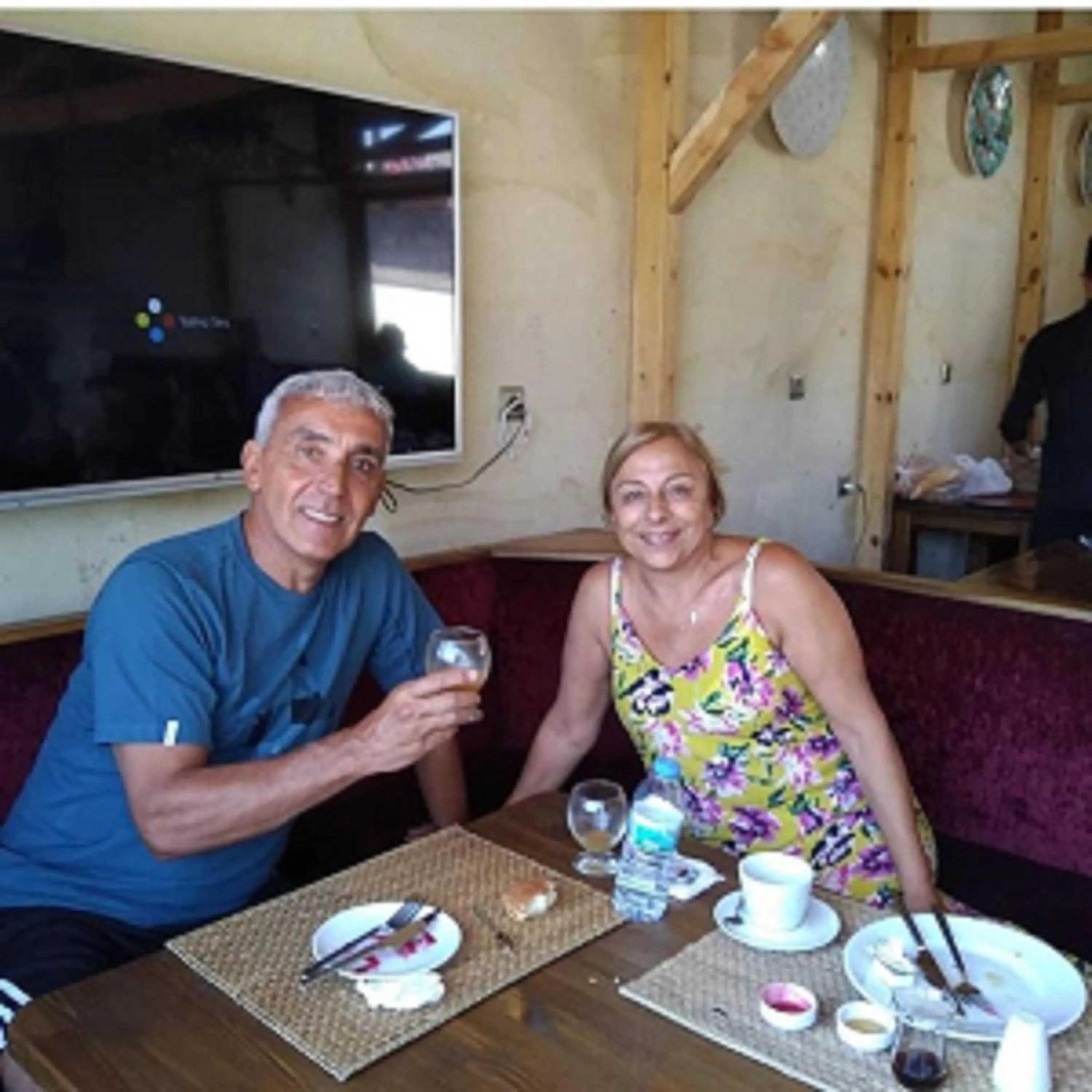 People in Larissa Cave Hotel