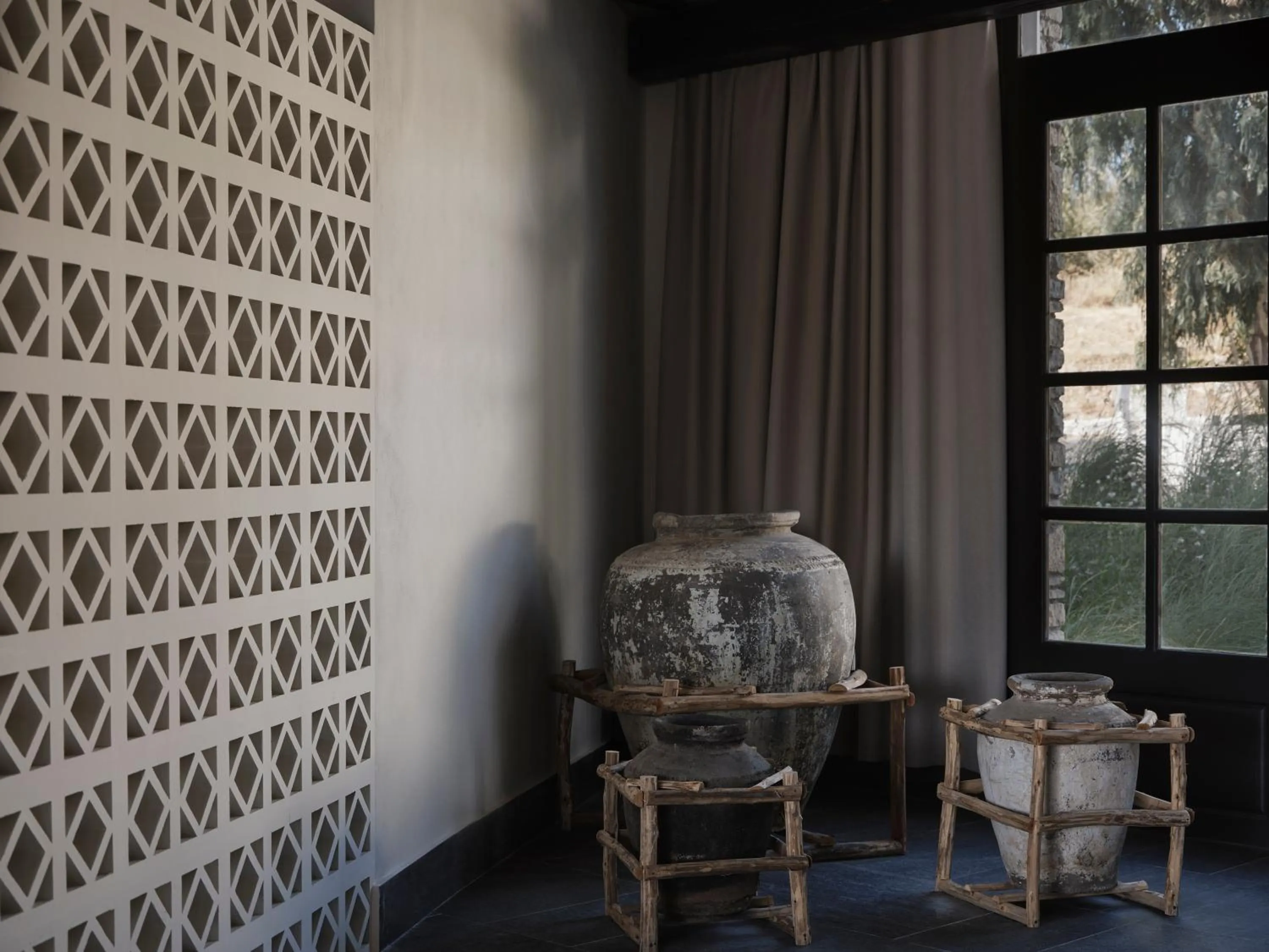 Decorative detail in Doryssa Lithos Hotel