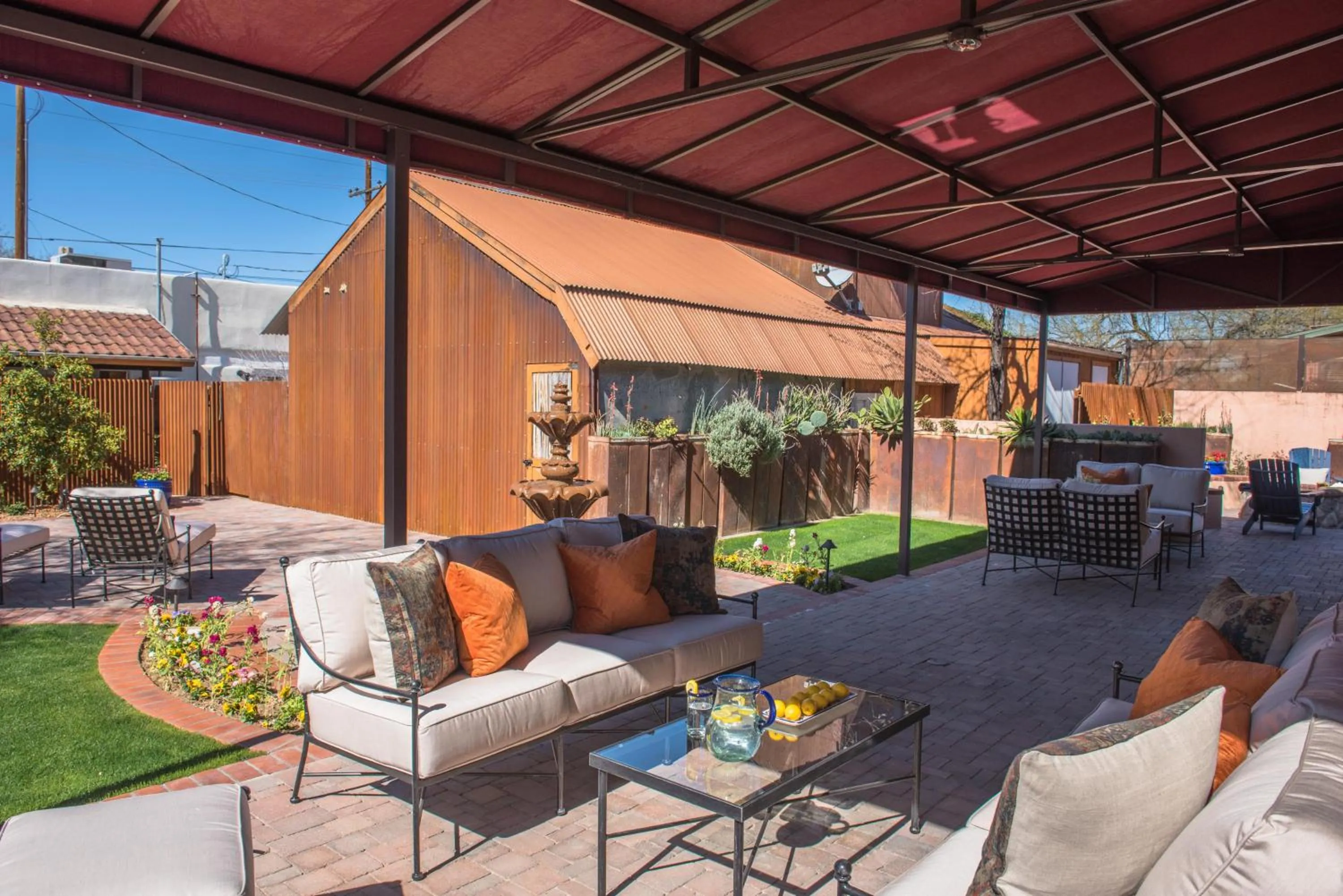 Patio in Armory Park Inn