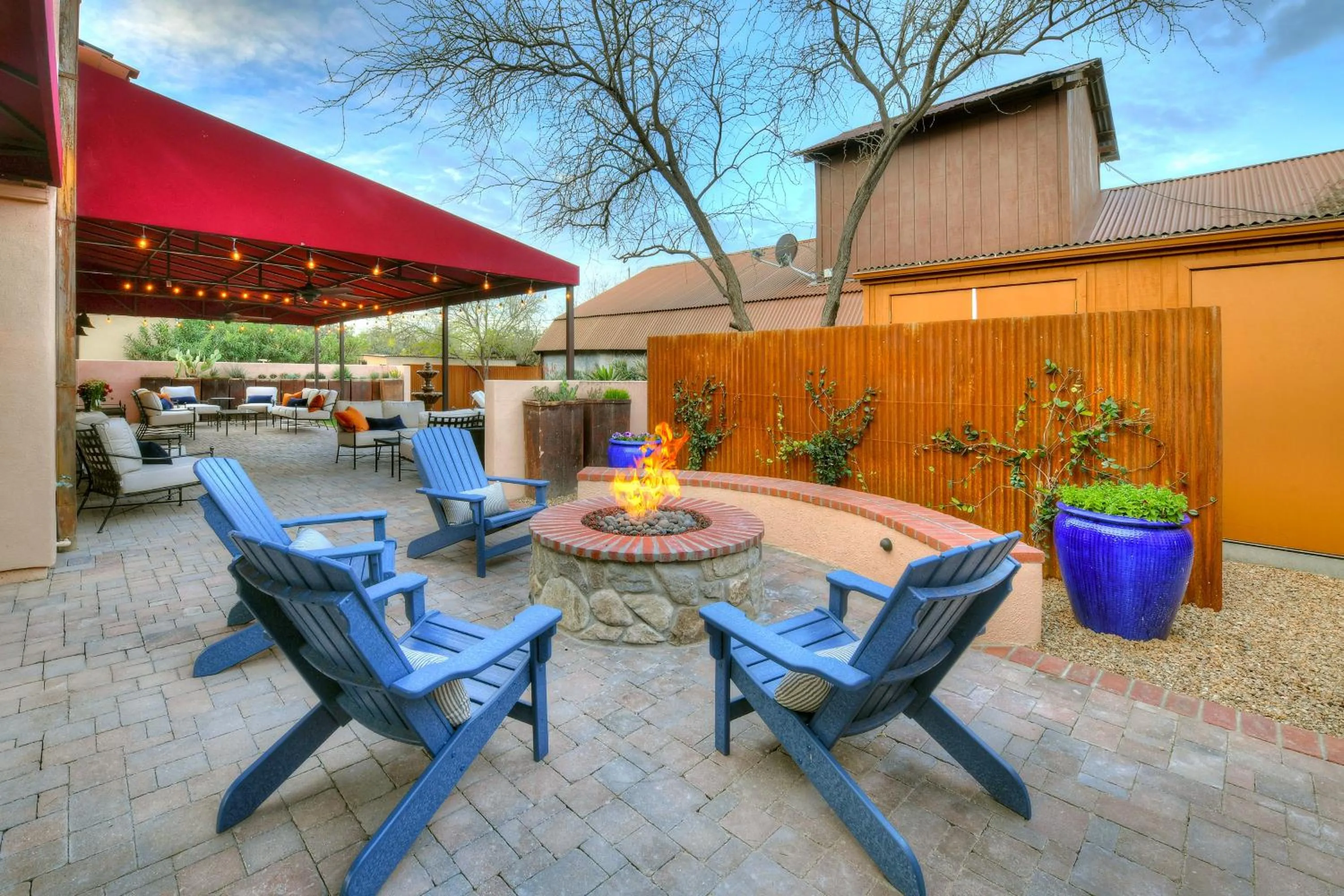 Patio in Armory Park Inn