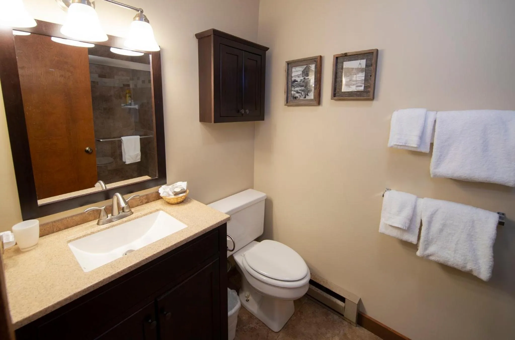 Bathroom in Okemo Mountain Lodging by Vail Resorts