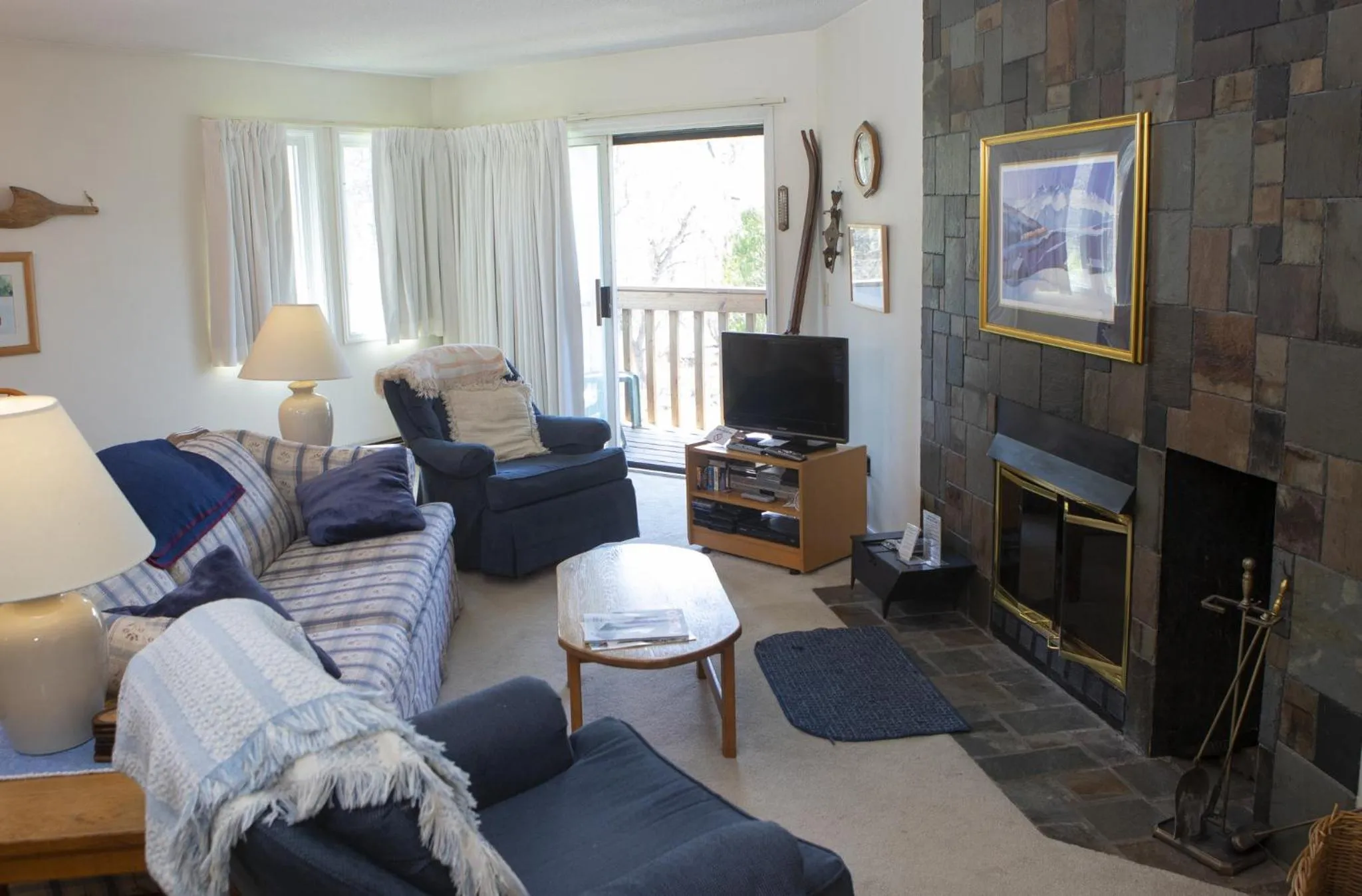Living room in Okemo Mountain Lodging by Vail Resorts