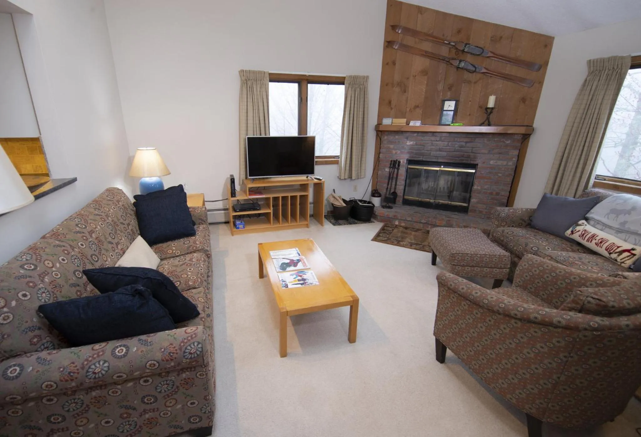 Living room in Okemo Mountain Lodging by Vail Resorts