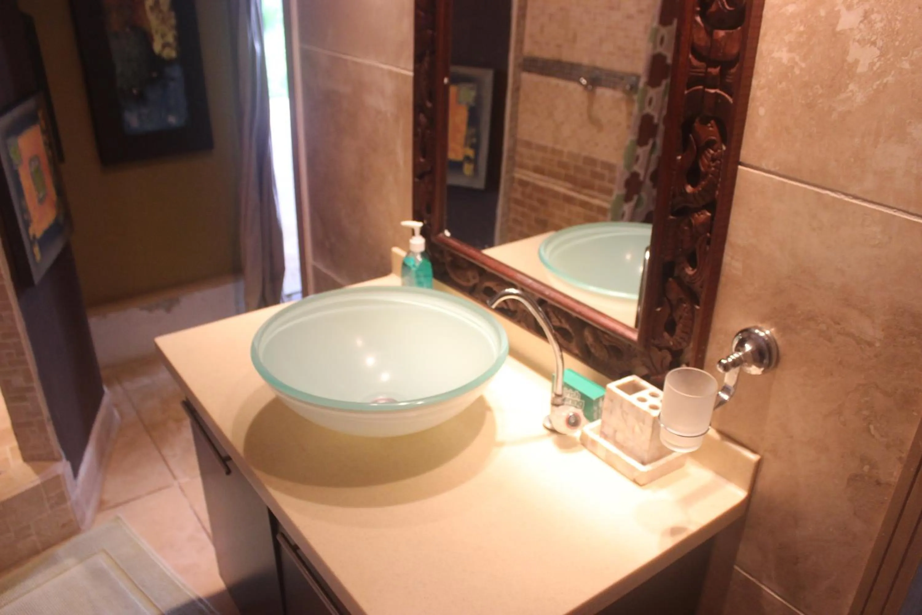 Bathroom in mame trees