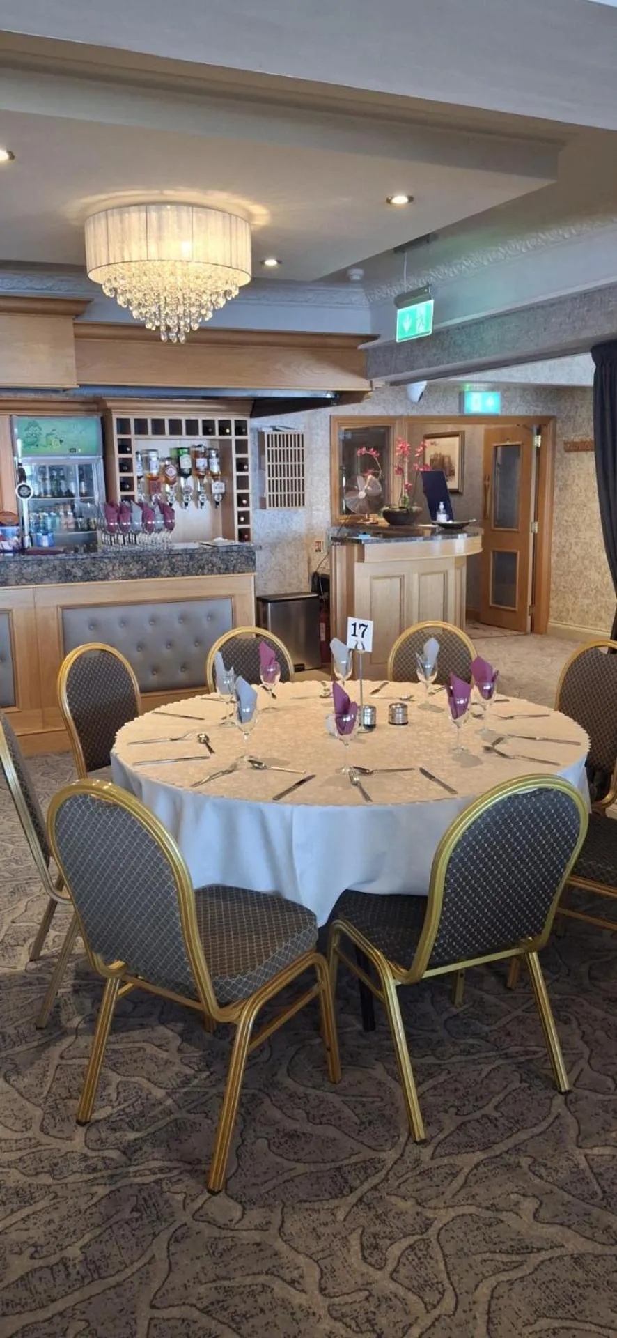 Dining area in Royal Court Hotel