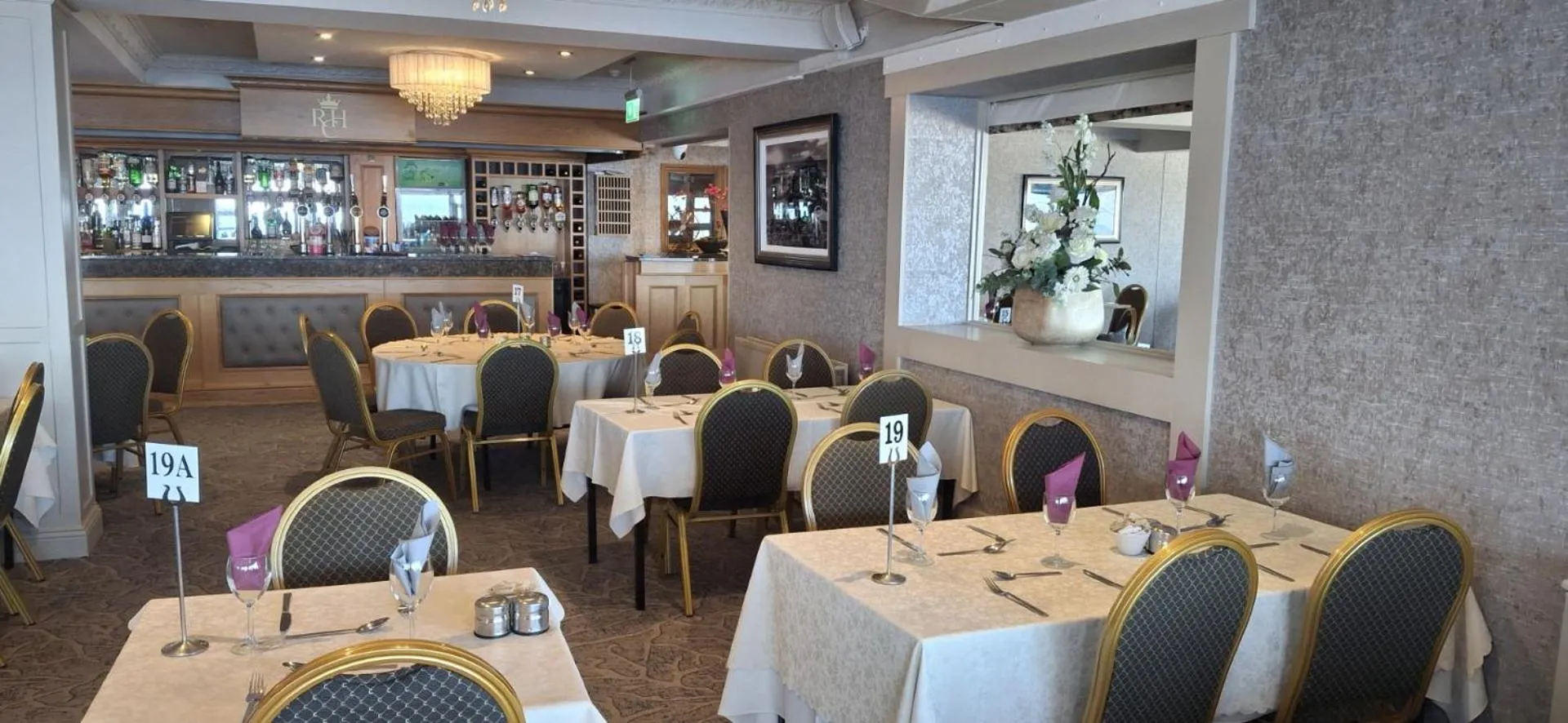 Dining area in Royal Court Hotel