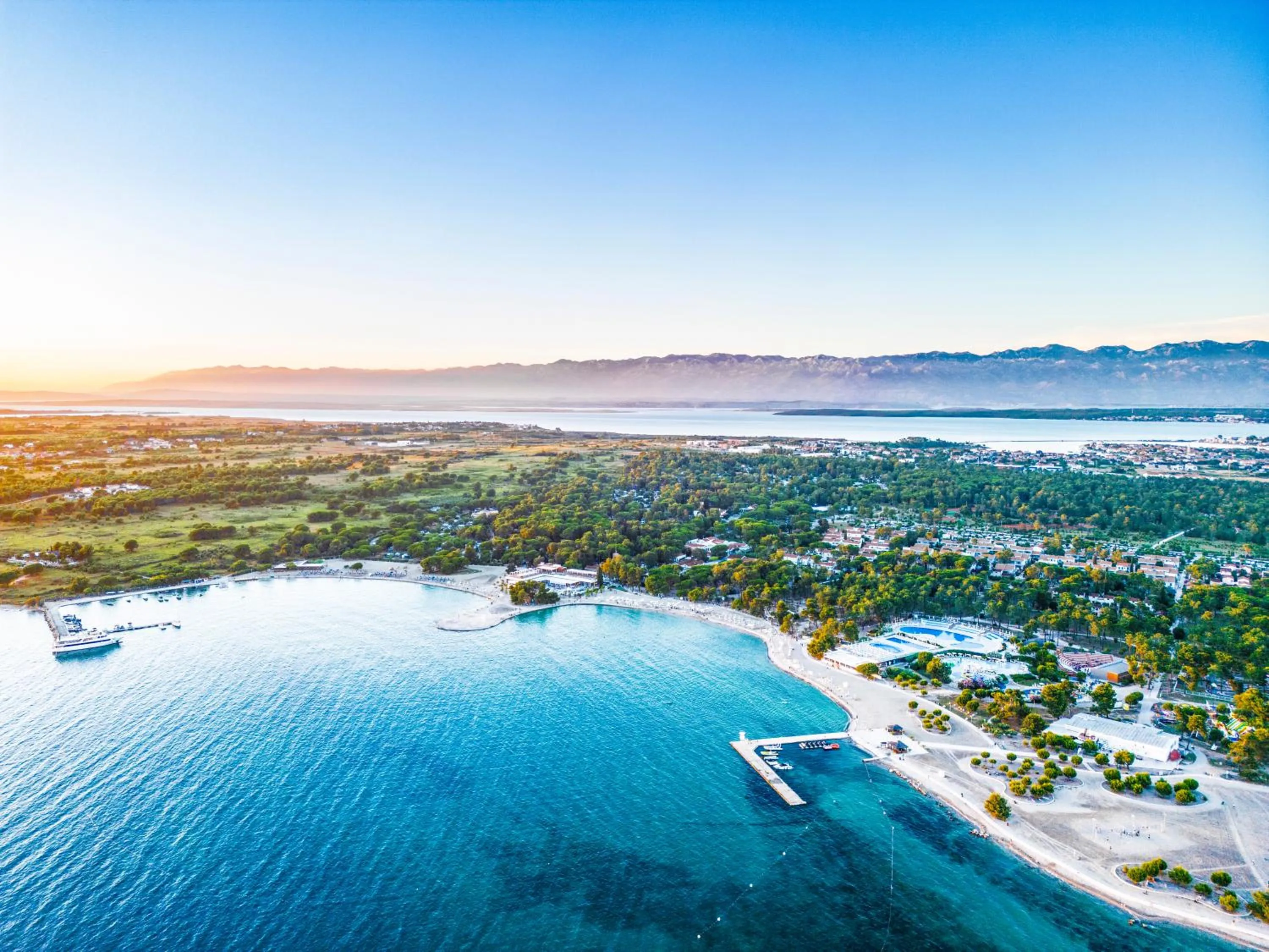 Bird's eye view in Zaton Holiday Resort Camping Homes