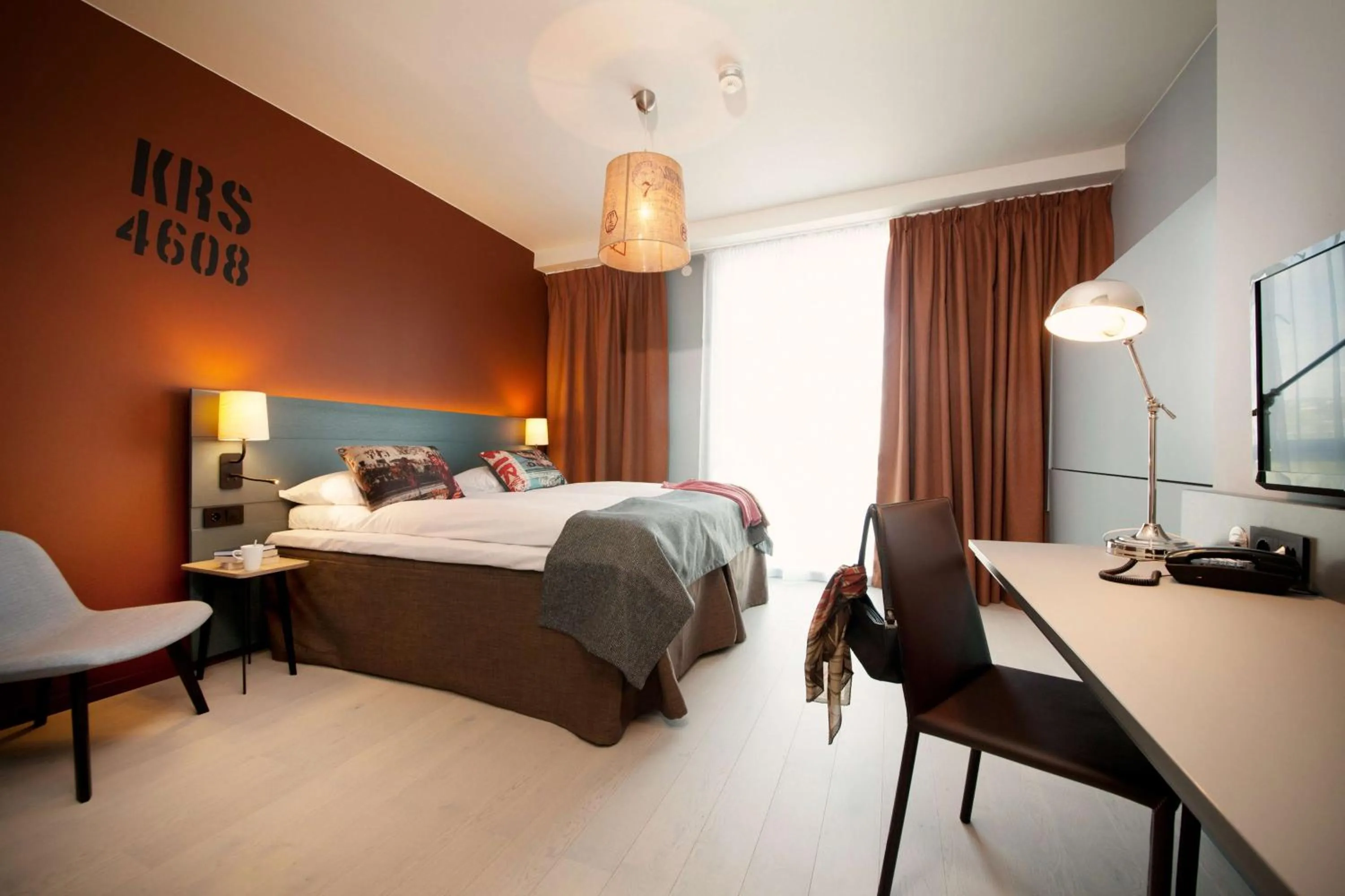 Bedroom, Bed in Scandic Kristiansand Bystranda