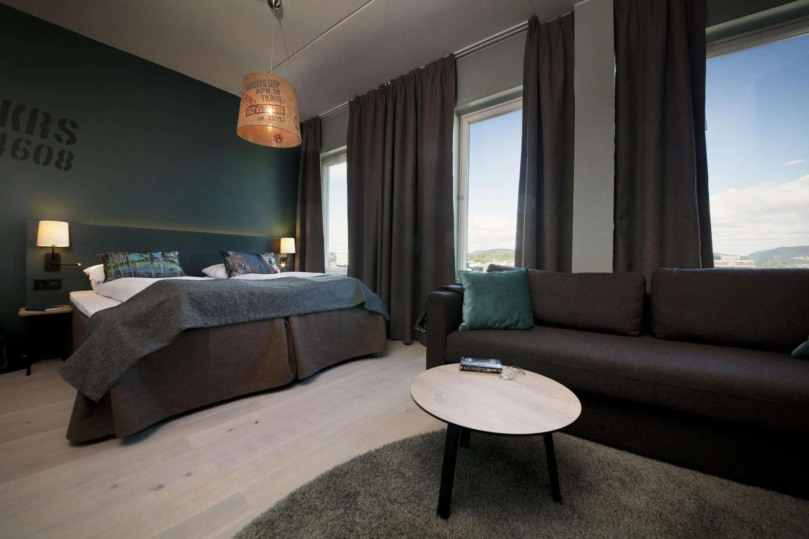 Bedroom, Bed in Scandic Kristiansand Bystranda