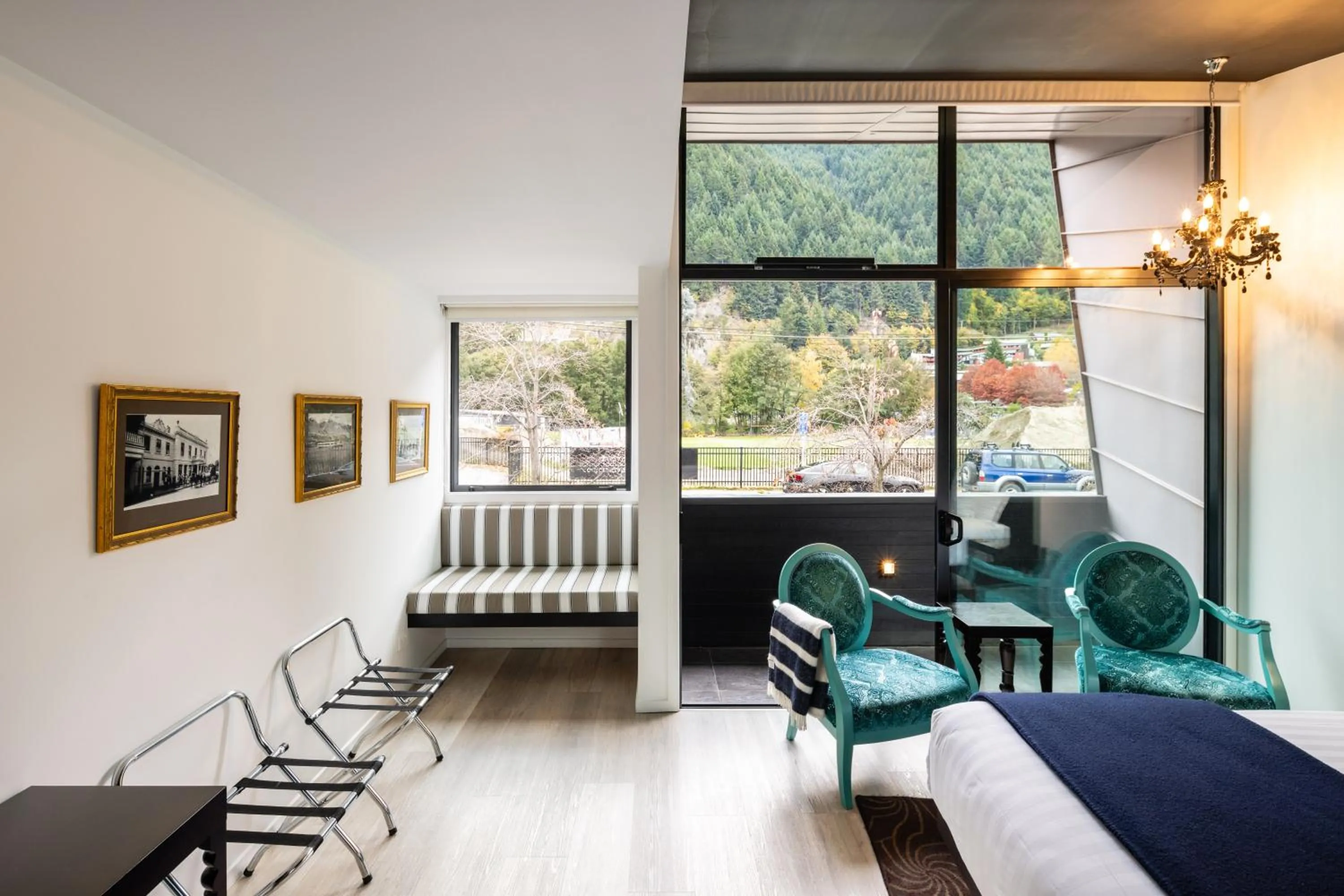 Seating area in Queenstown Park Boutique Hotel