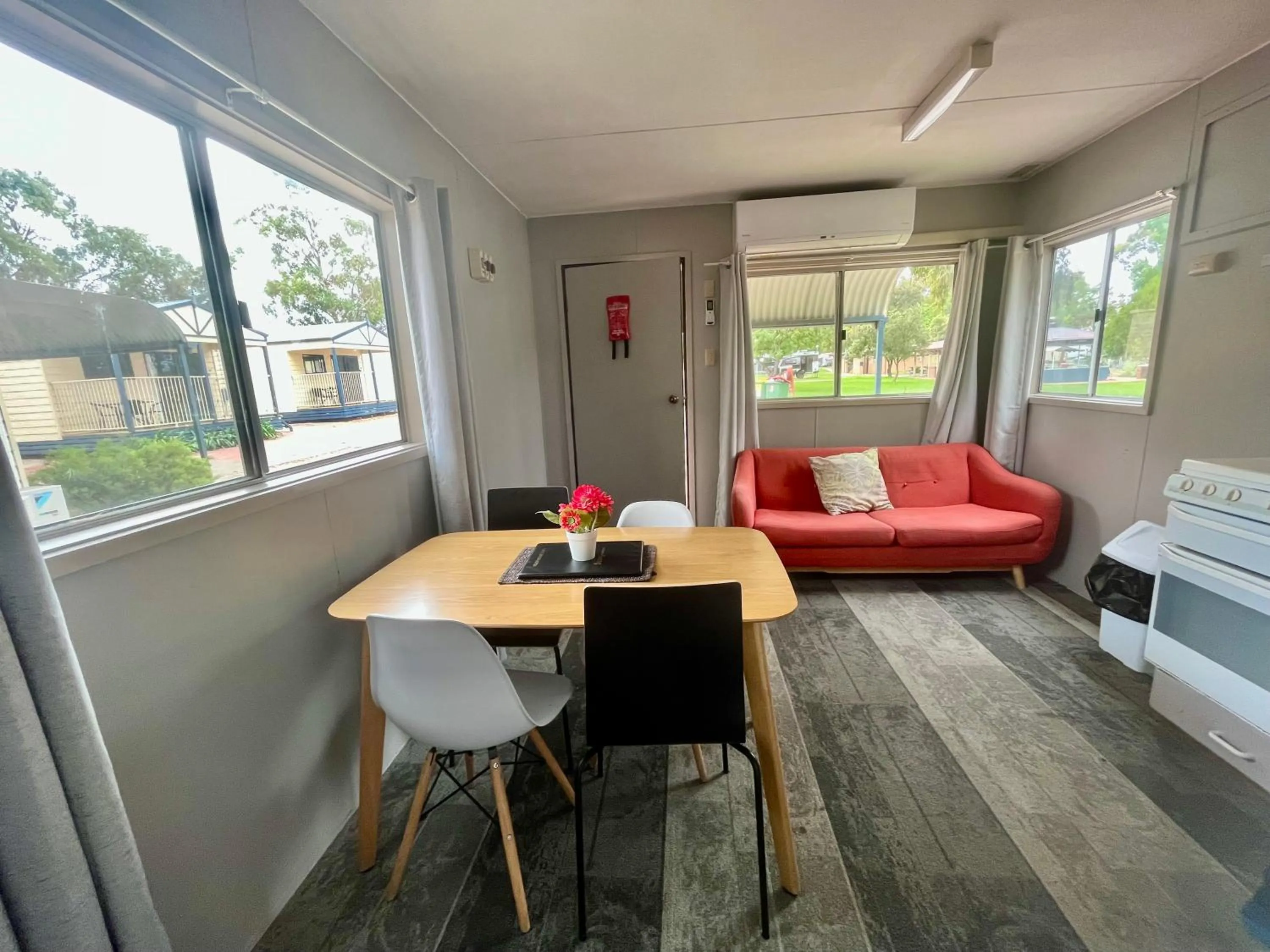 Seating area in Young Caravan and Tourist Park