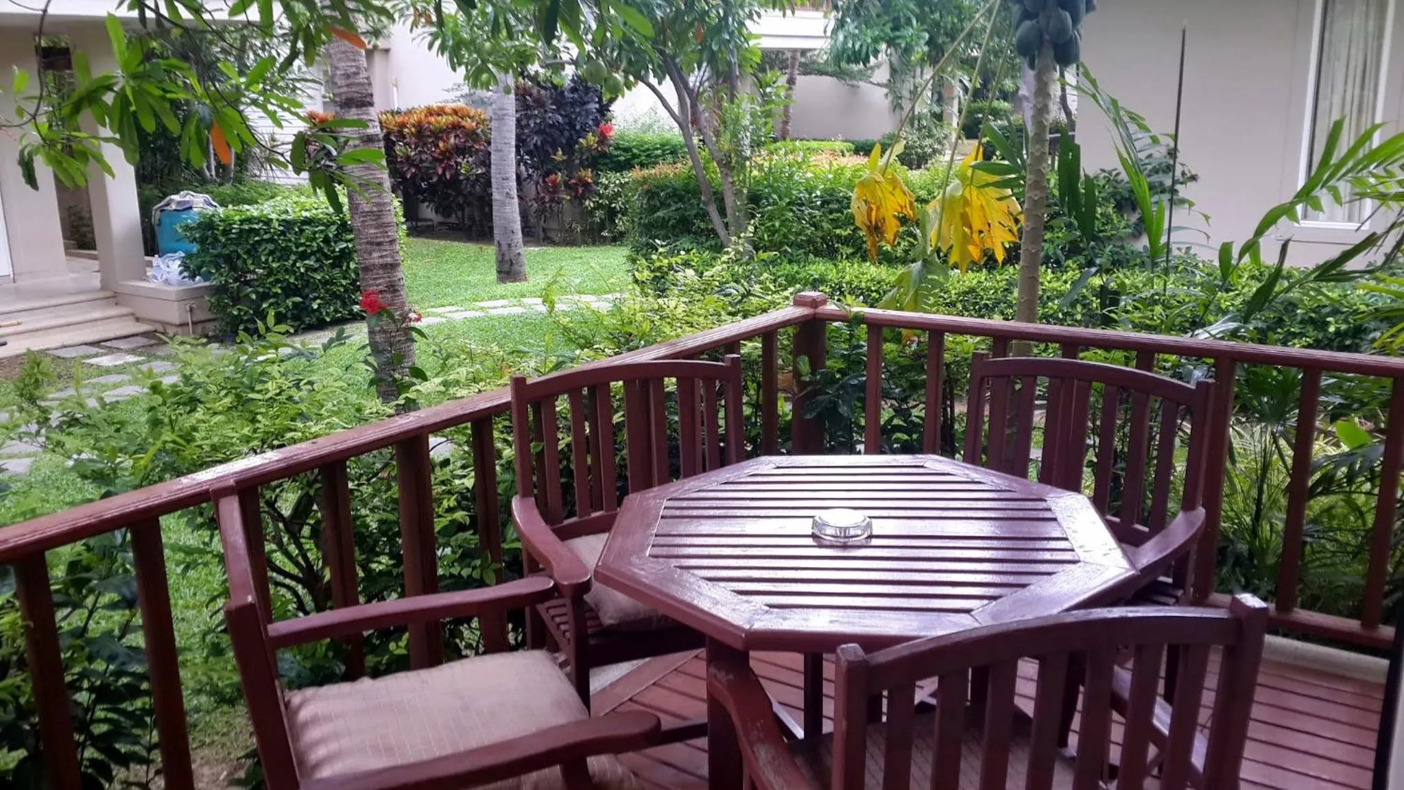 Balcony/Terrace in Baan Talay Samran 4 Bedrooms Villa with Beach and 3 pools