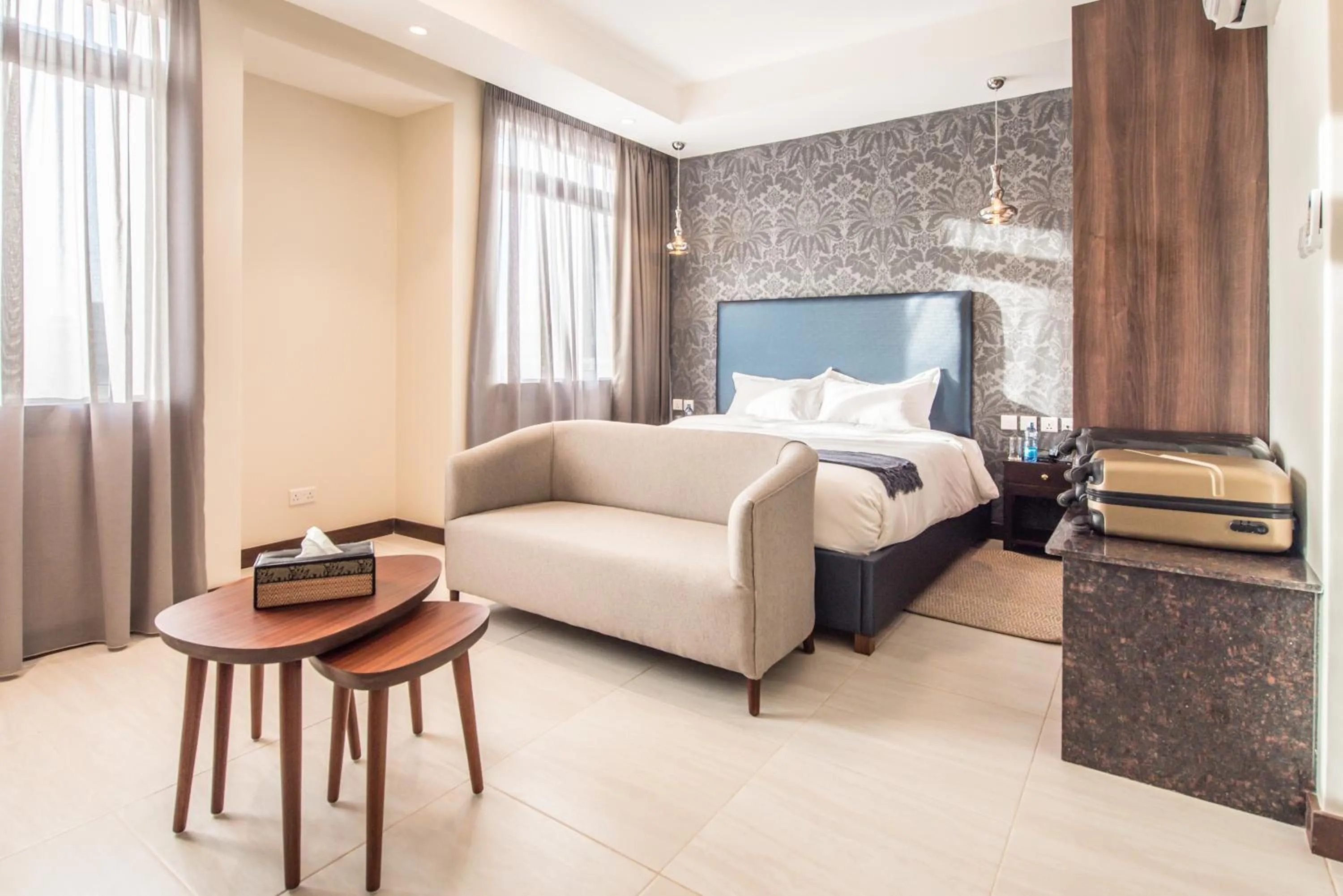 Bedroom, Bed in Glam Hotel Nairobi - Near Westgate Mall, Westlands