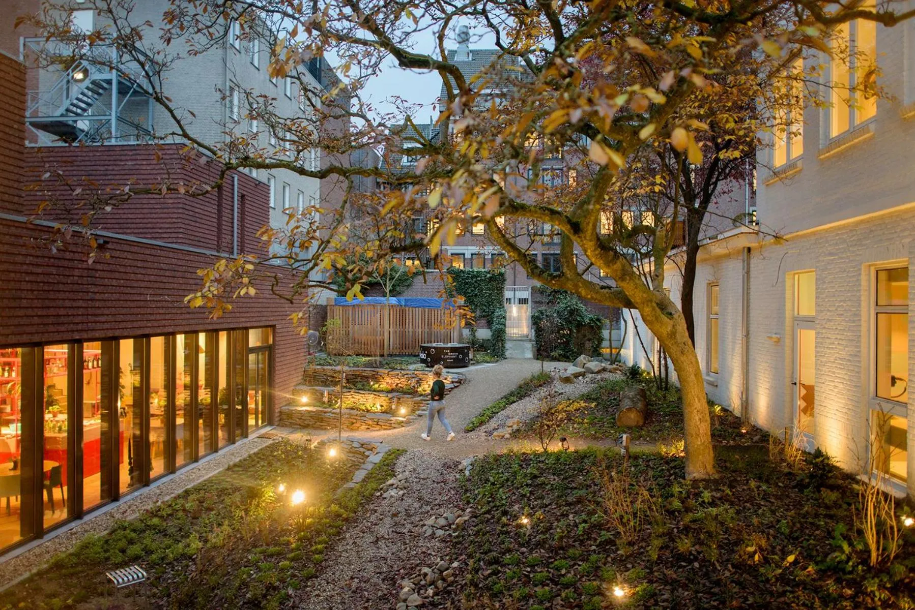 Property building in The Green Elephant Hostel & Spa