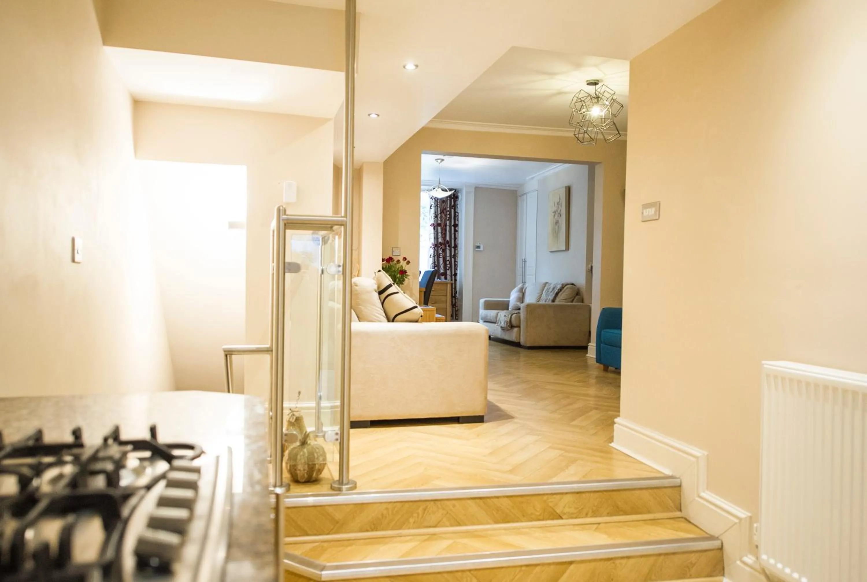 Seating area in Chester Apartments