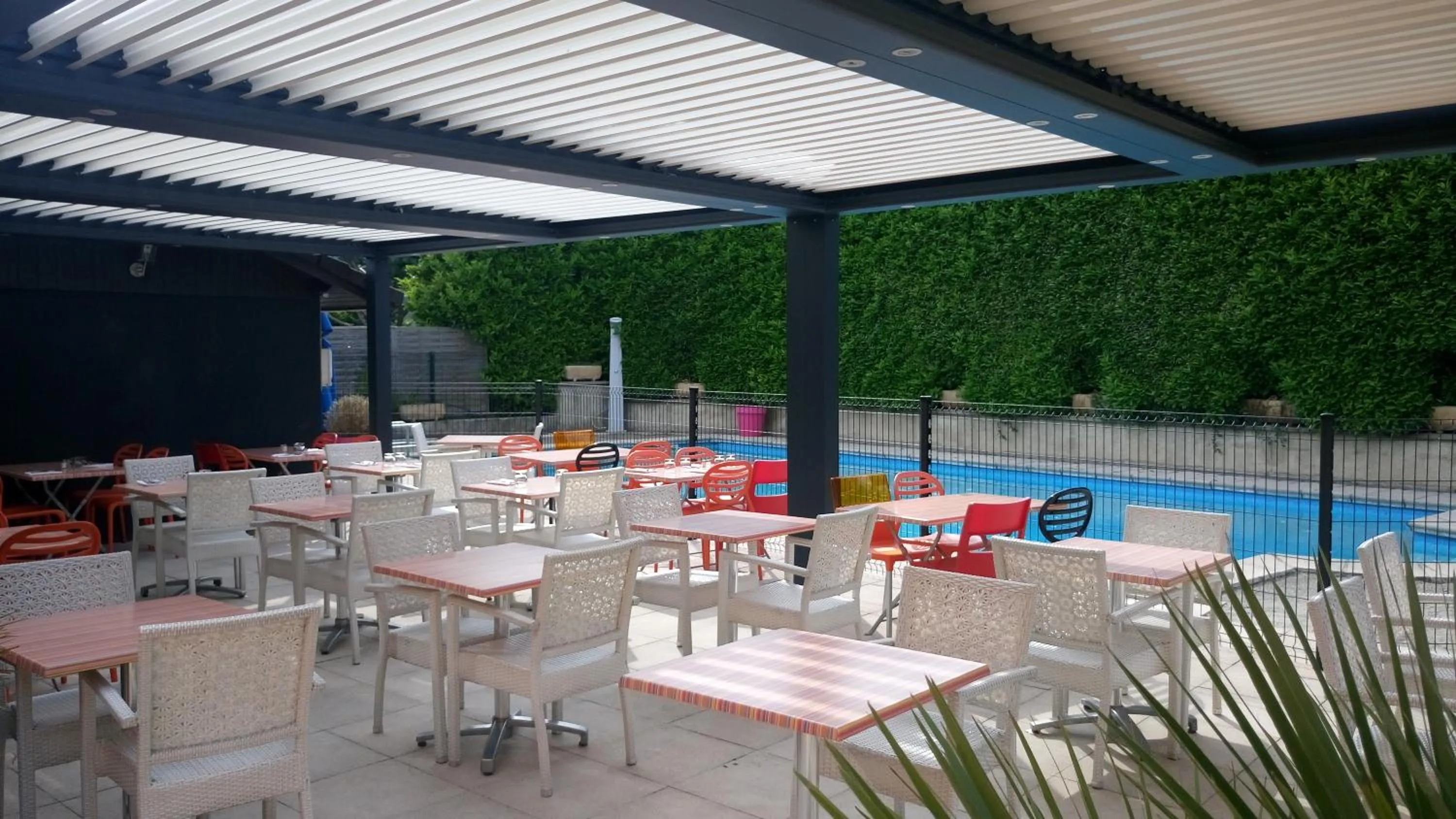 Balcony/Terrace in Logis Le Relais de Sassenage