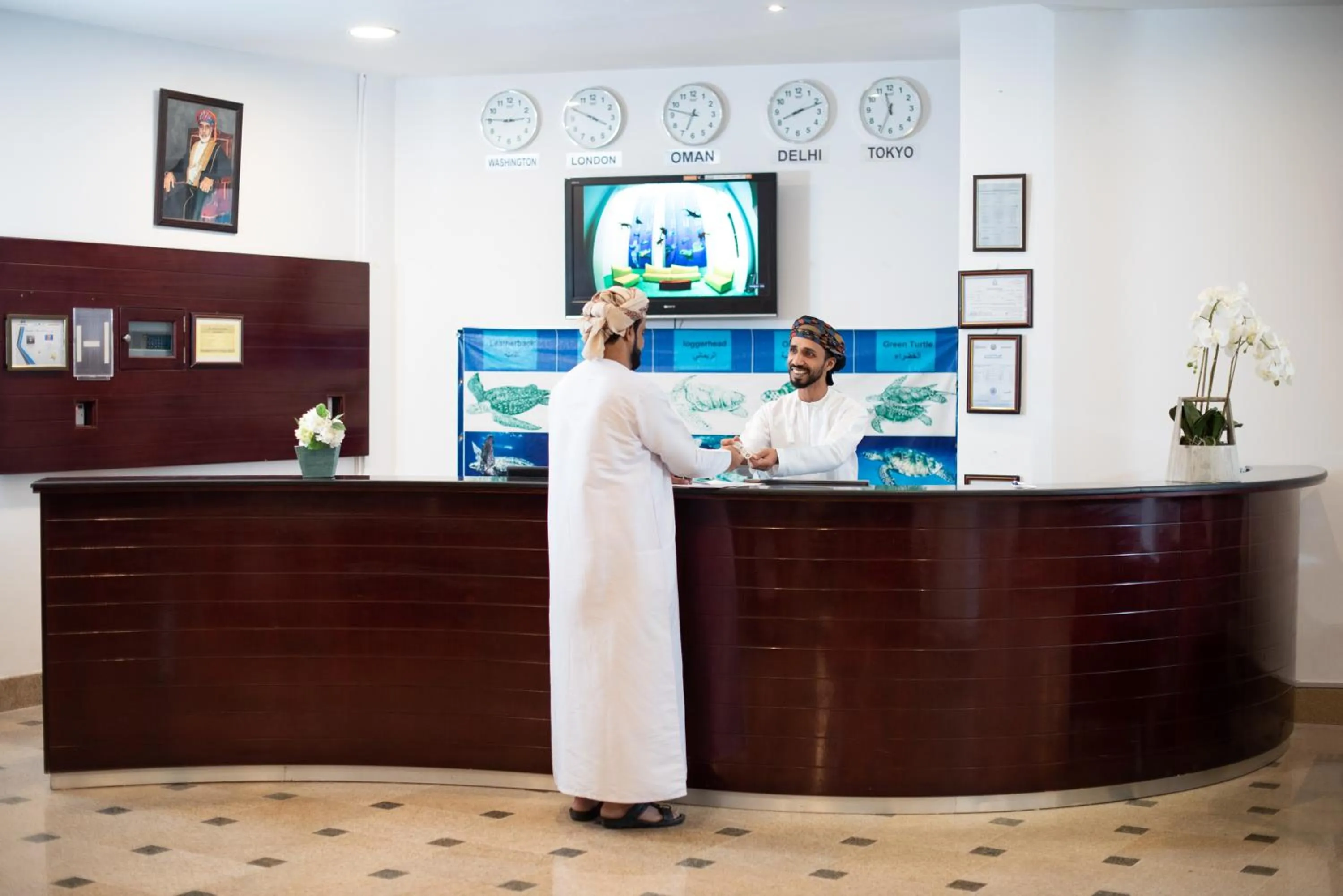 Staff in Ras Al Jinz Turtle Reserve