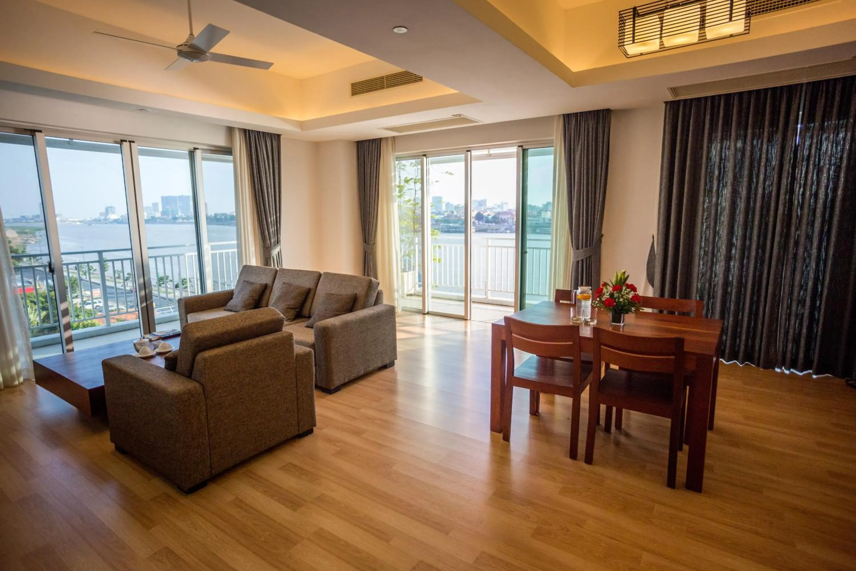 Living room in Bellevue Serviced Apartments