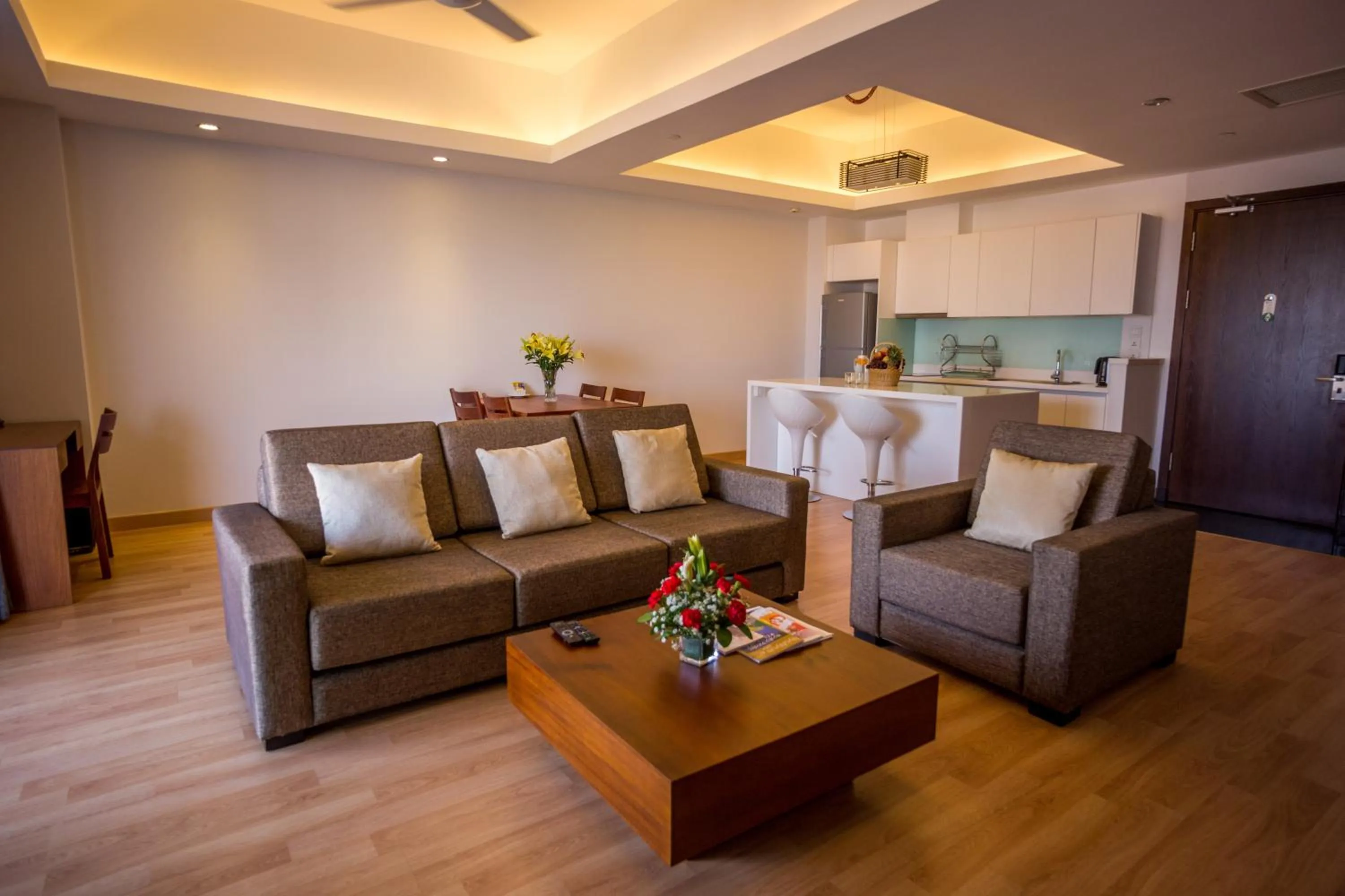 Living room in Bellevue Serviced Apartments
