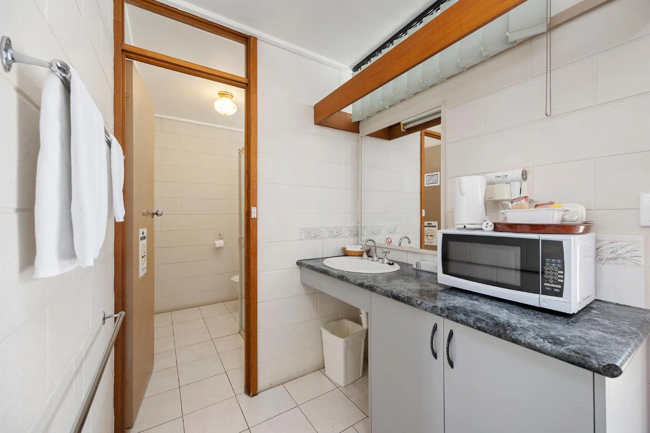 Bathroom in Coal Creek Motel