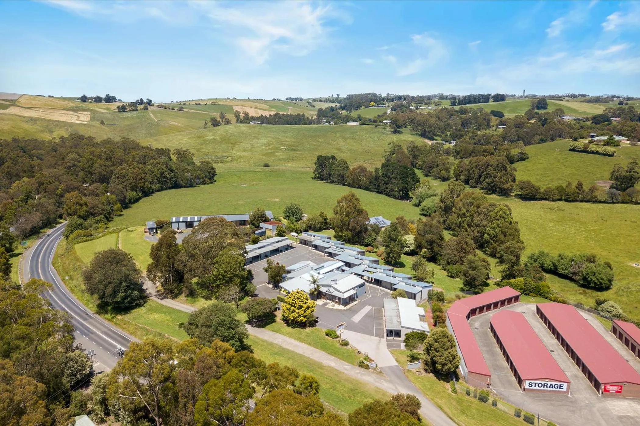 Bird's eye view in Coal Creek Motel