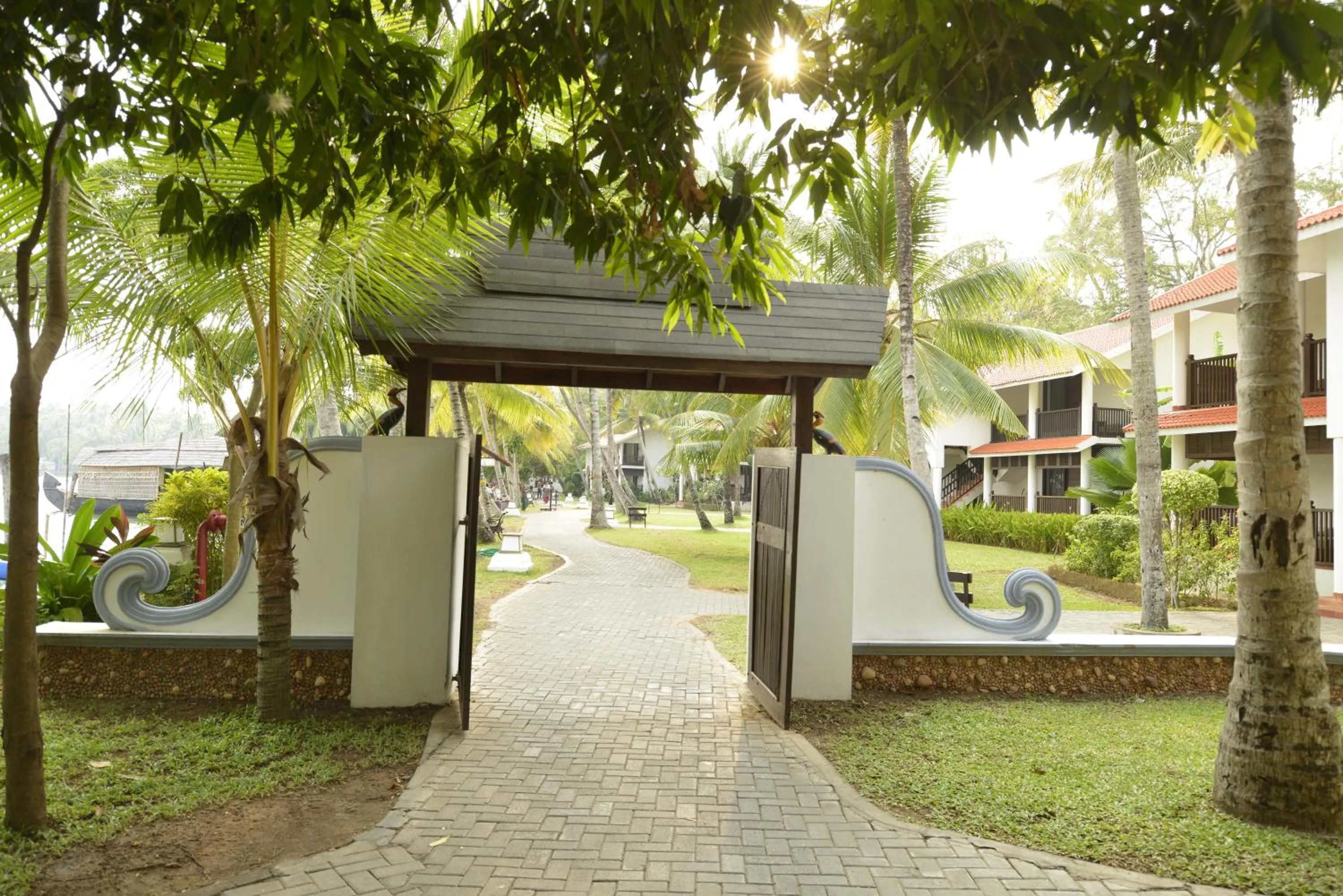 Facade/entrance in Club Mahindra Ashtamudi