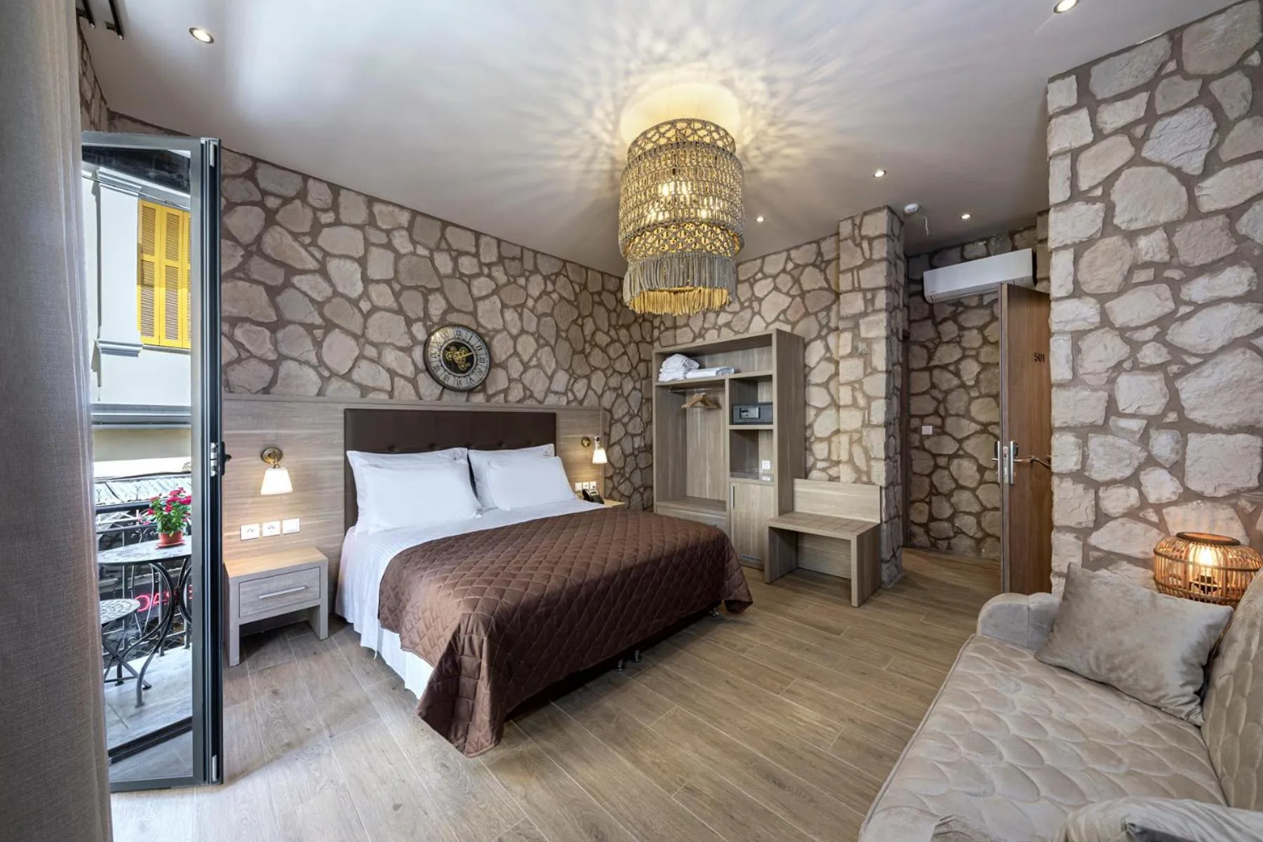 Bedroom, Bed in Athens Manor Houses