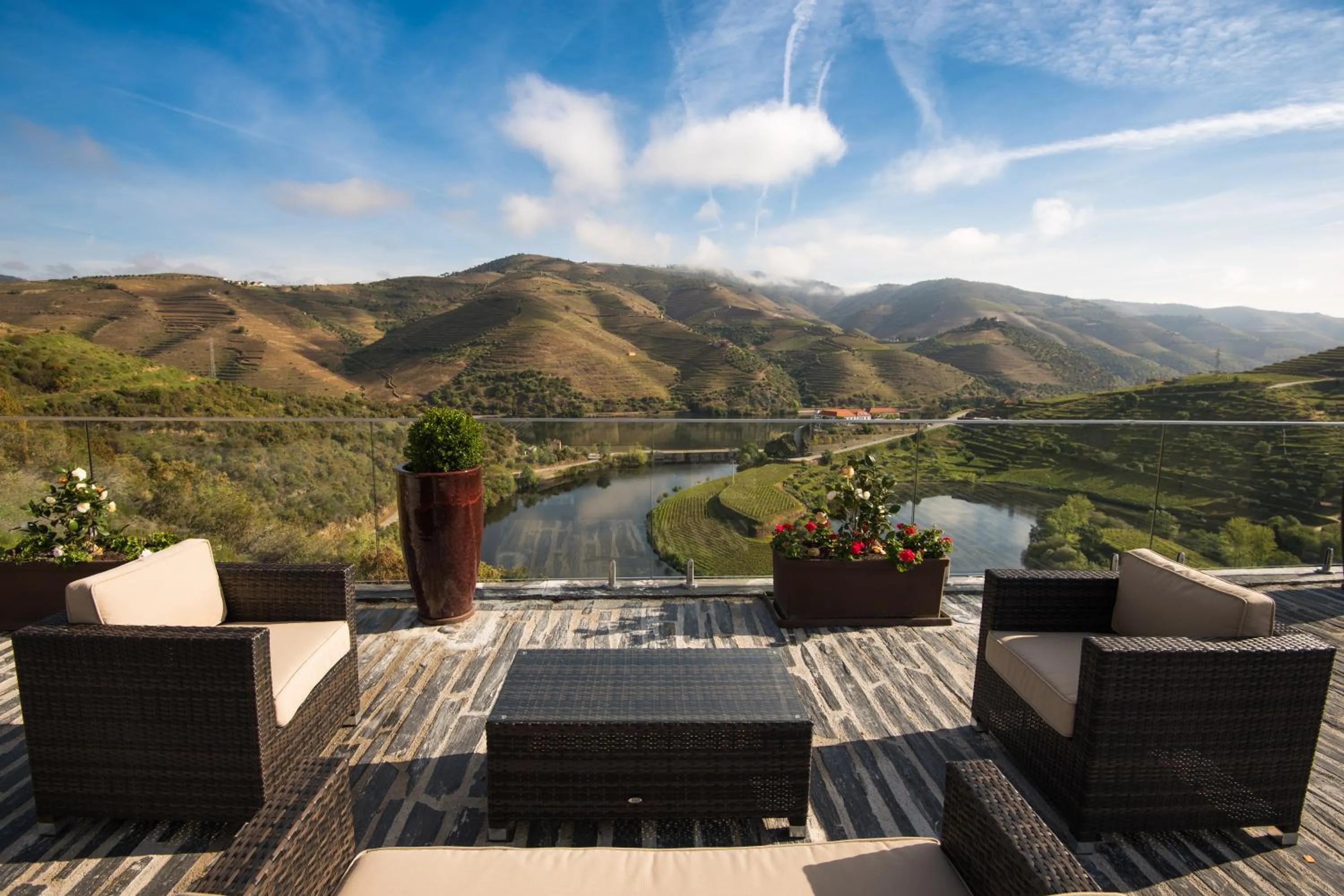 Patio in Vila Gale Douro Vineyards